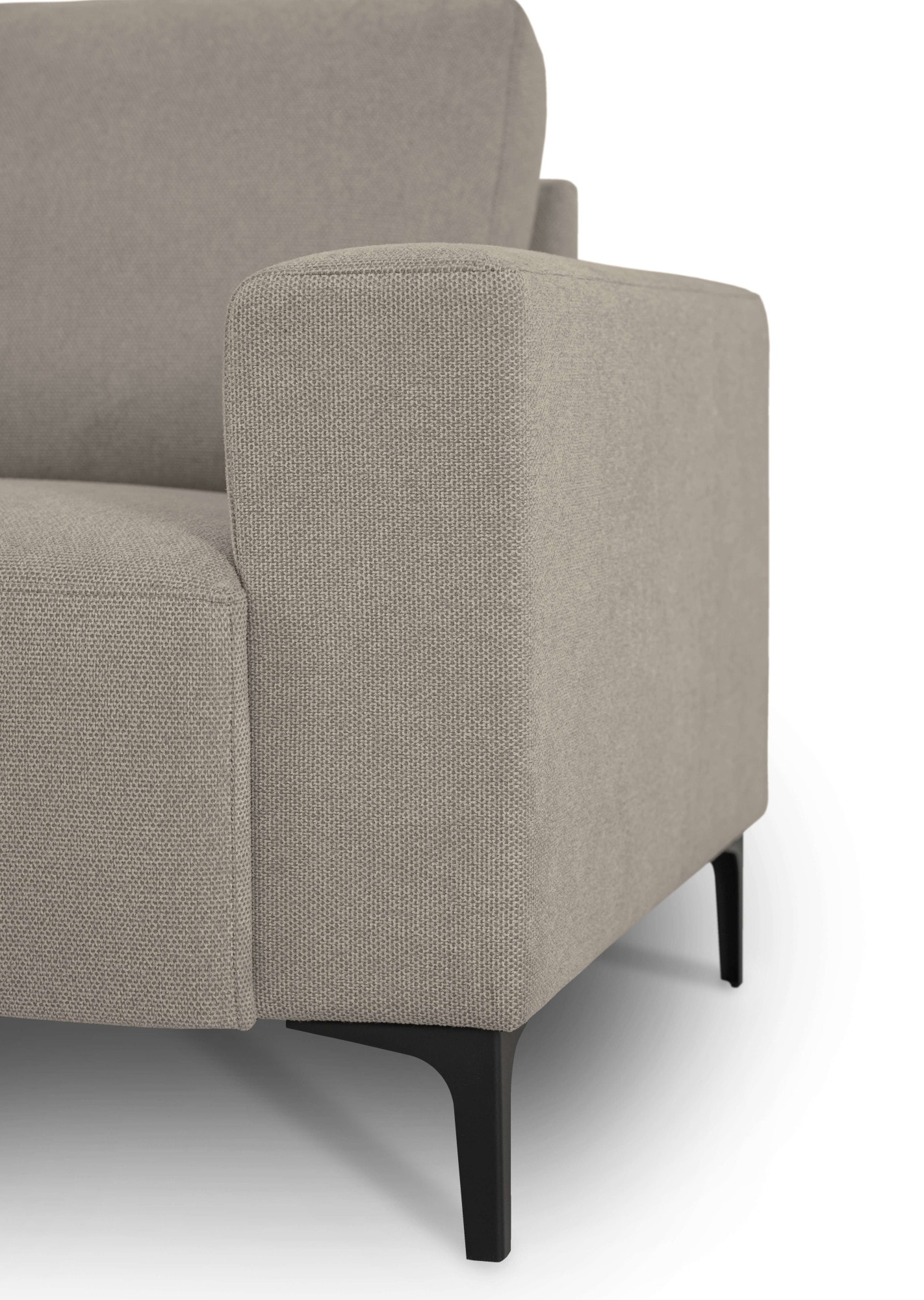 Home affaire Ecksofa »Tournon, L-Form, Breite 256 cm, Webstoff, Chenille«, Designsofa im nordischen Stil, Wellenunterfederung, Metallfüße