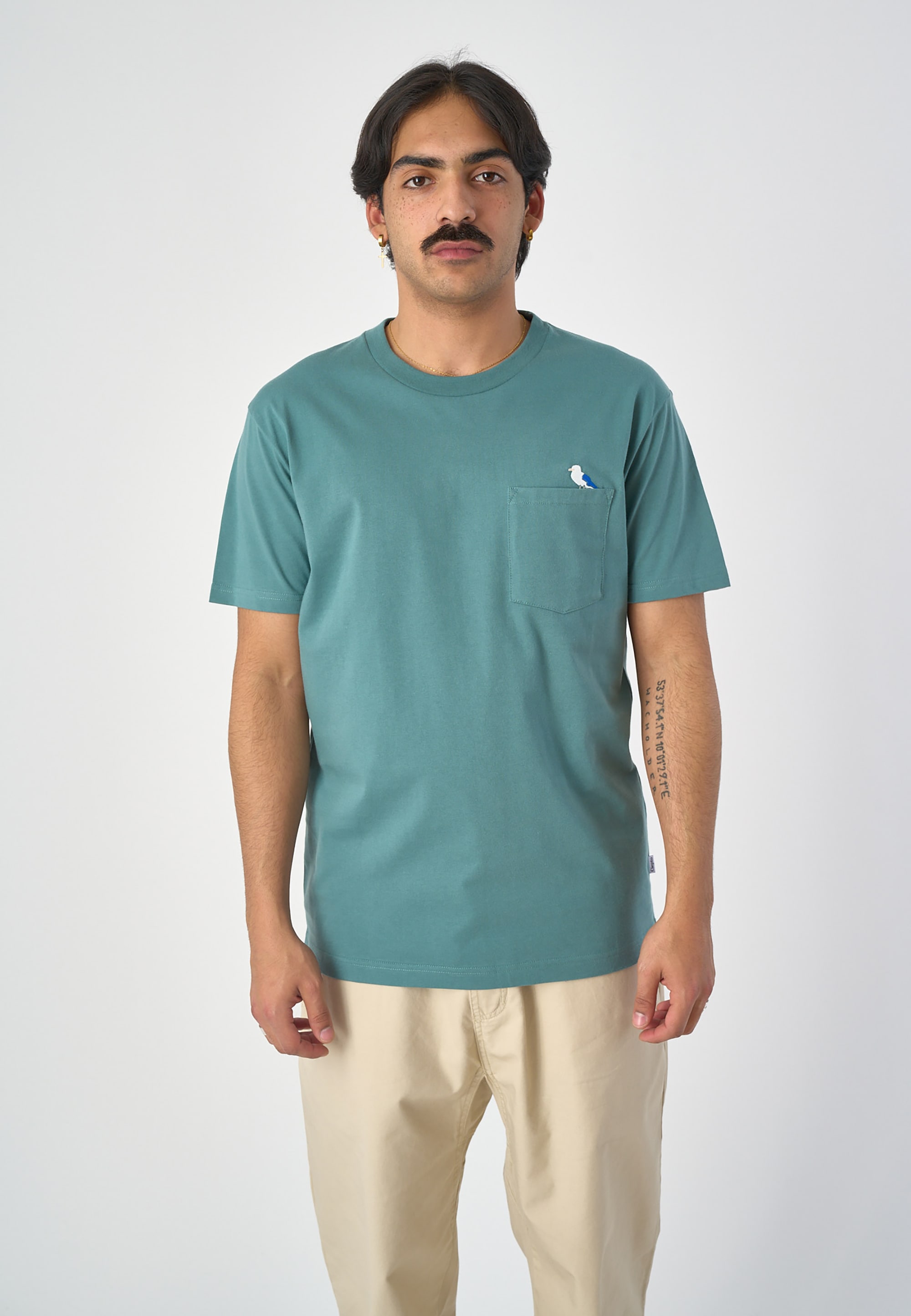Pocket«, | kaufen Cleptomanicx BAUR T-Shirt »Embro lockerem mit Gull ▷ Schnitt