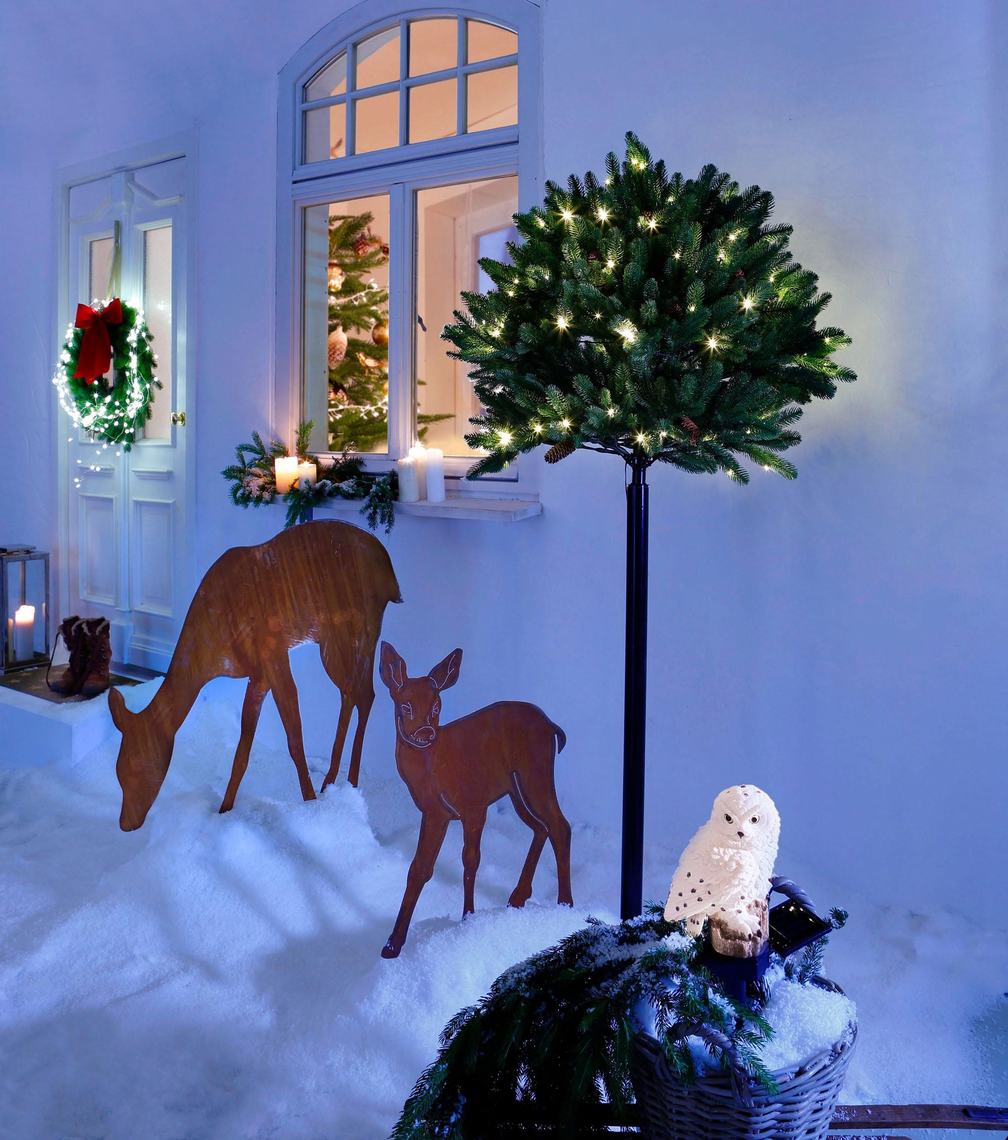 my home Weihnachtsfigur »Rehkitz, Weihnachtsdeko aussen«, Gartenstecker im  Rost-Look bestellen | BAUR