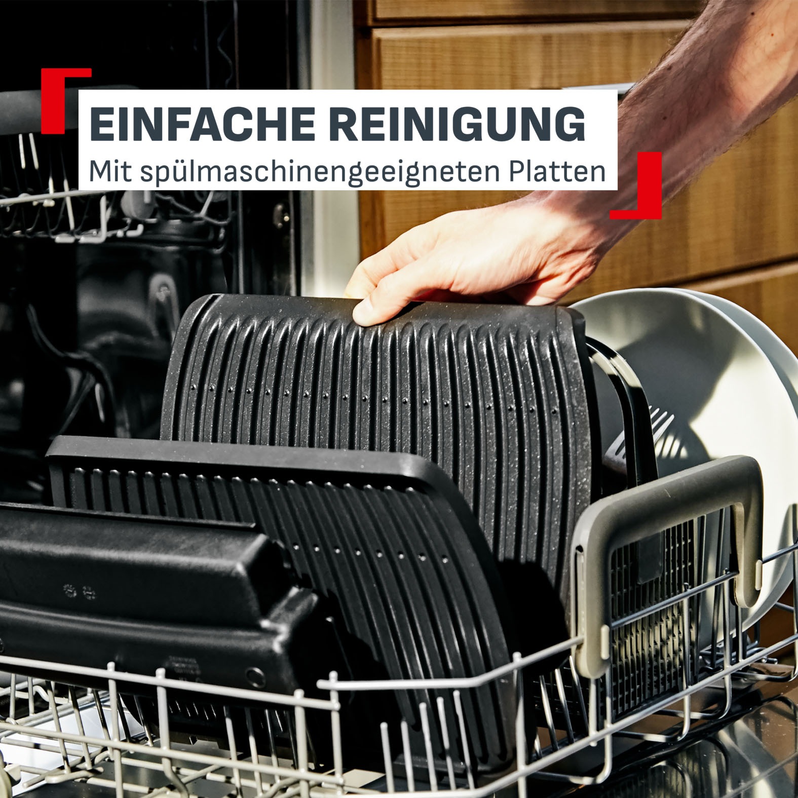 Tefal Kontaktgrill »GC750D OptiGrill Elite« 2000 W 12 Programme, intuitiver Sensor, Grillboost-Funktion, Rezeptbuch App