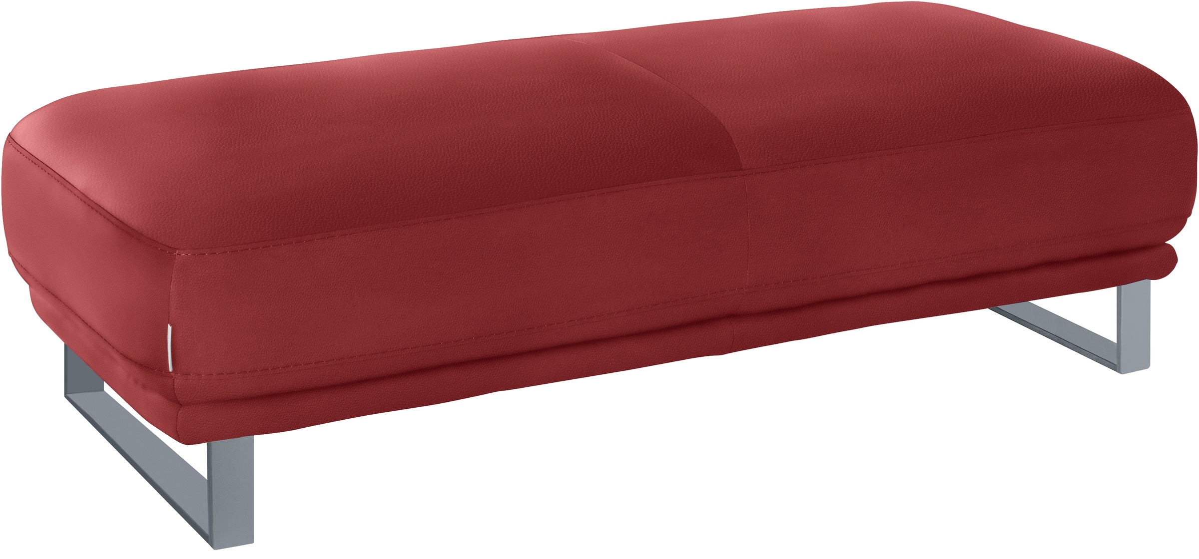 W.SCHILLIG Hocker »montanaa« mit Metallkufen in Silber matt, Breite 141 cm