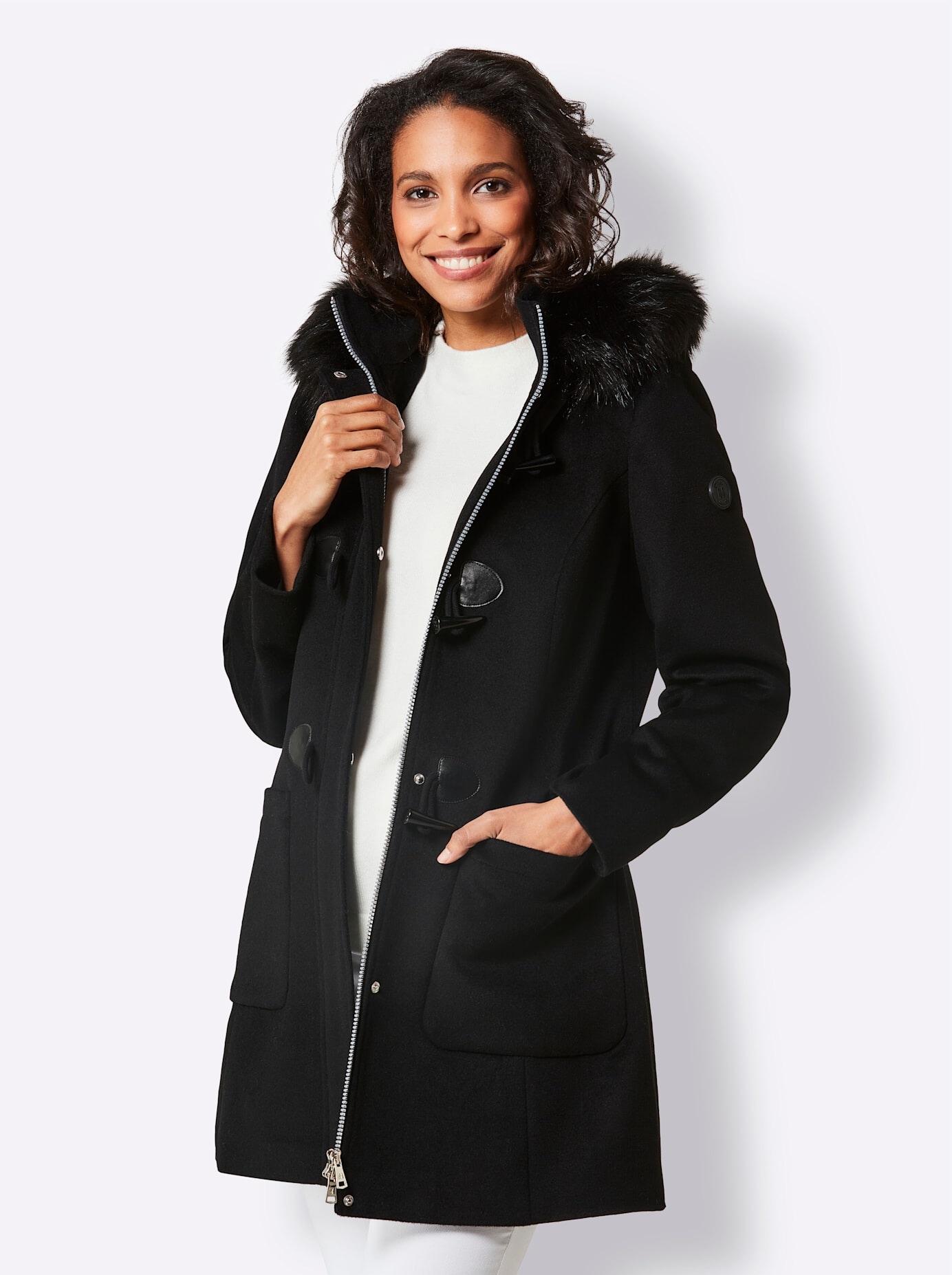MANISA Langjacke mit Kapuze günstig online kaufen