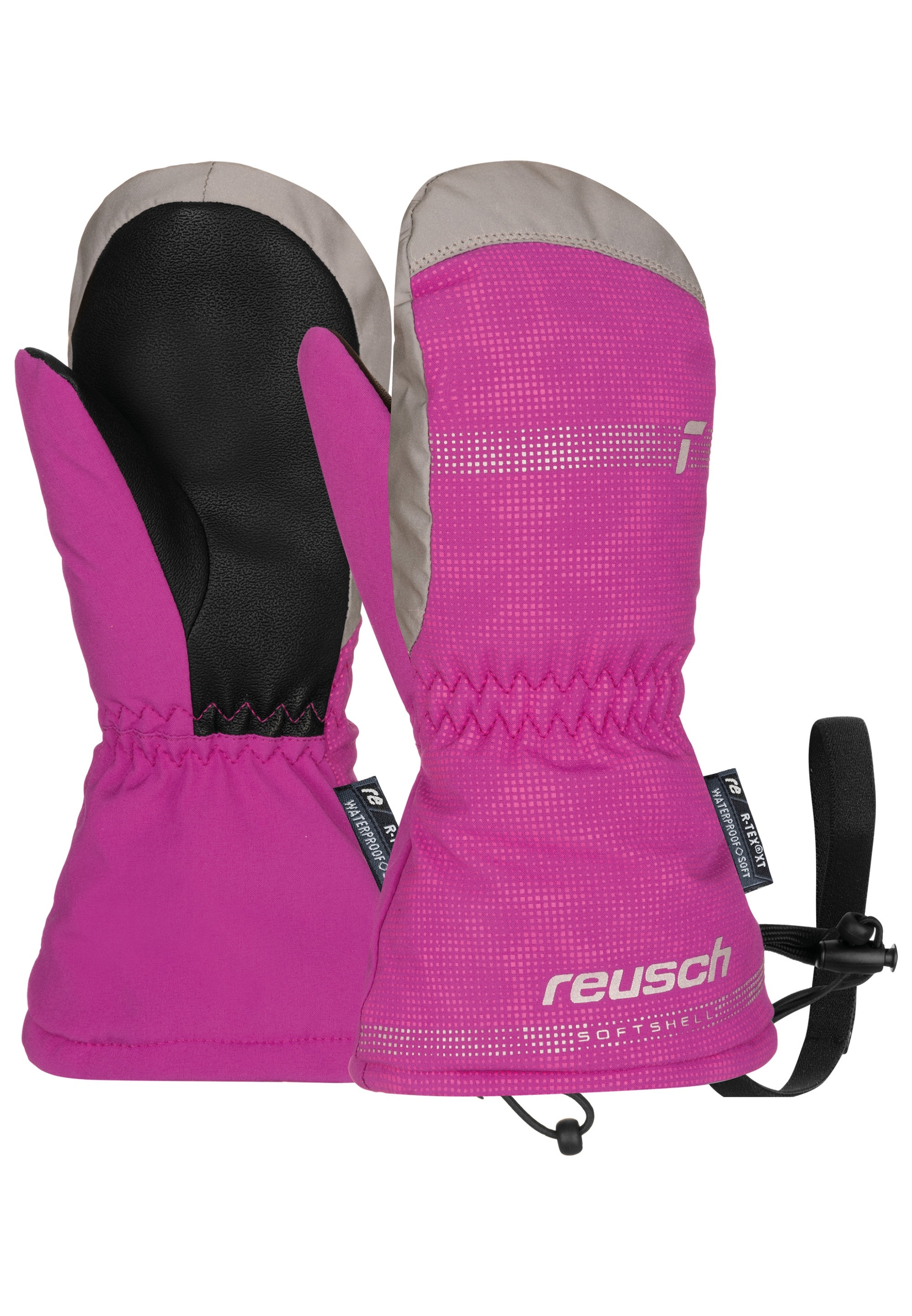 REUSCH Mädchen Fäustlinge "Maxi R-TEX XT MITTEN"pink, rosa, Gr. 5, mehrfarbig, 94% Polyester, 5% Polyurethan, 1% Elasthan, Handschuhe, mit weichem