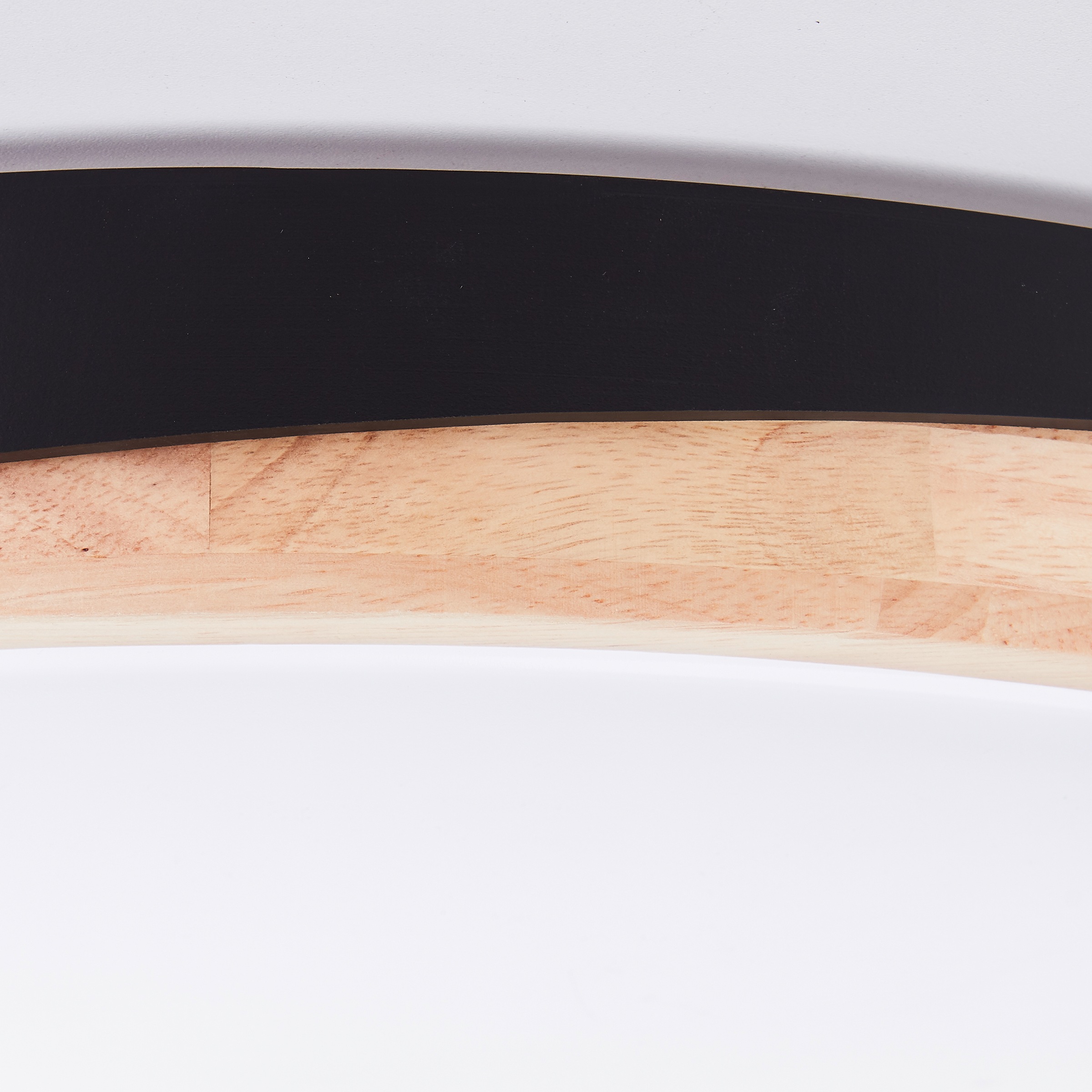 Brilliant LED Deckenleuchte »Baarlo«, Ø 50 cm, 4500 lm, 3000-6500 K, dimmbar, Fernbedienung, Holz/Metall