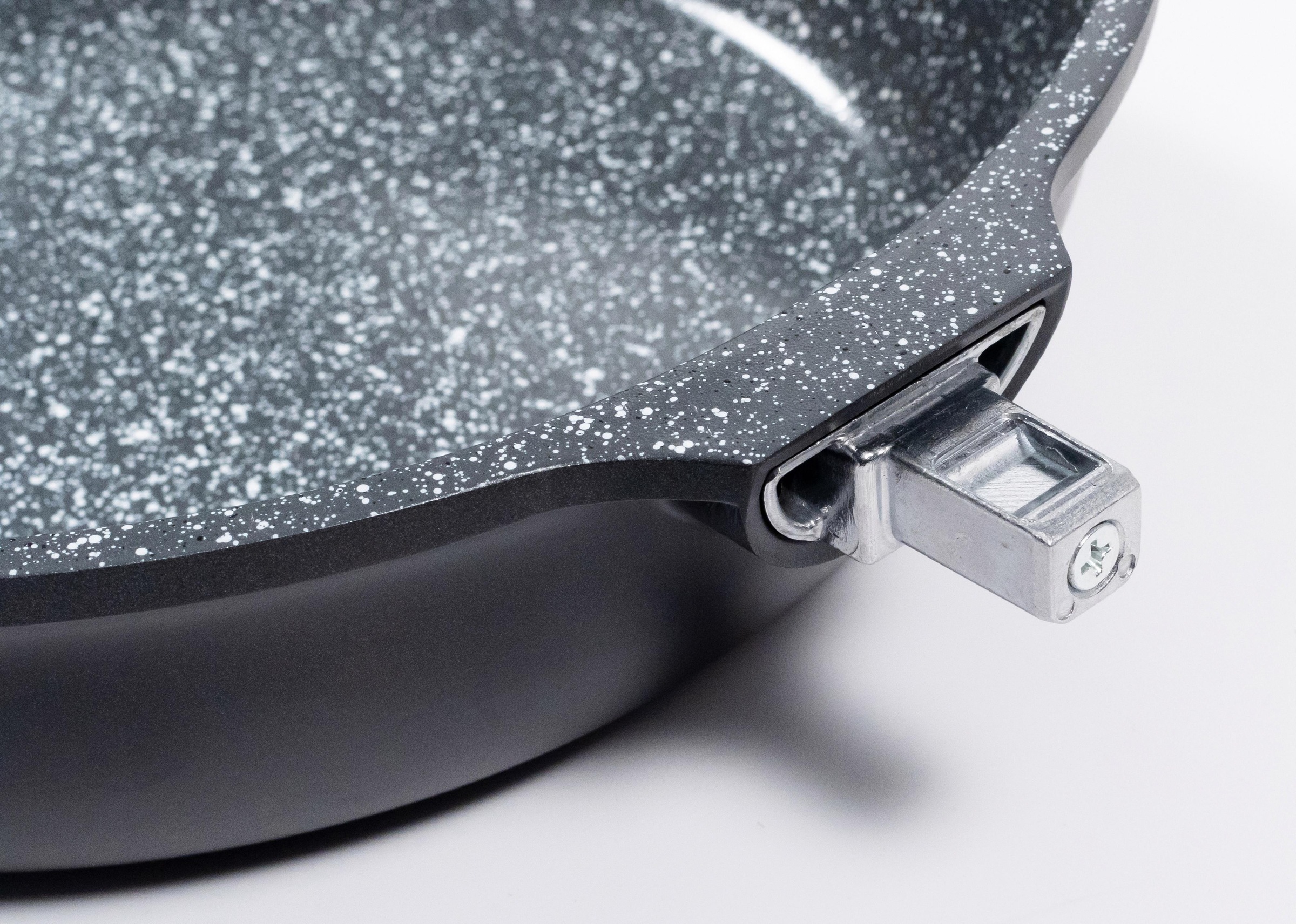 KING Servierpfanne »Click-Grip«, Aluminiumguss, (1 tlg.), abnehmbarer Griff, Induktion, Ø 28 cm