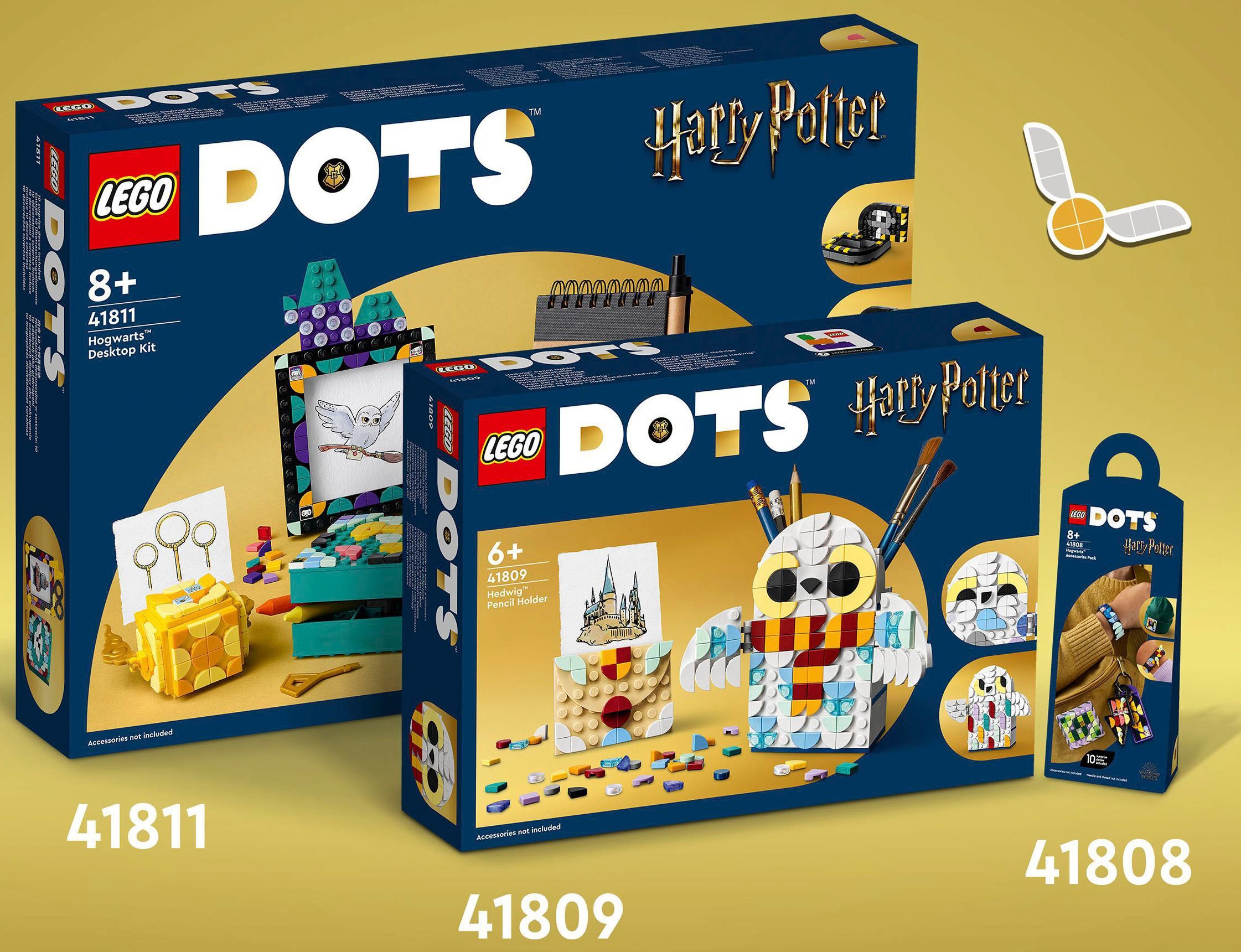 LEGO® Konstruktionsspielsteine »Hogwarts Zubehörset (41808), LEGO® DOTS«, (234 St.)