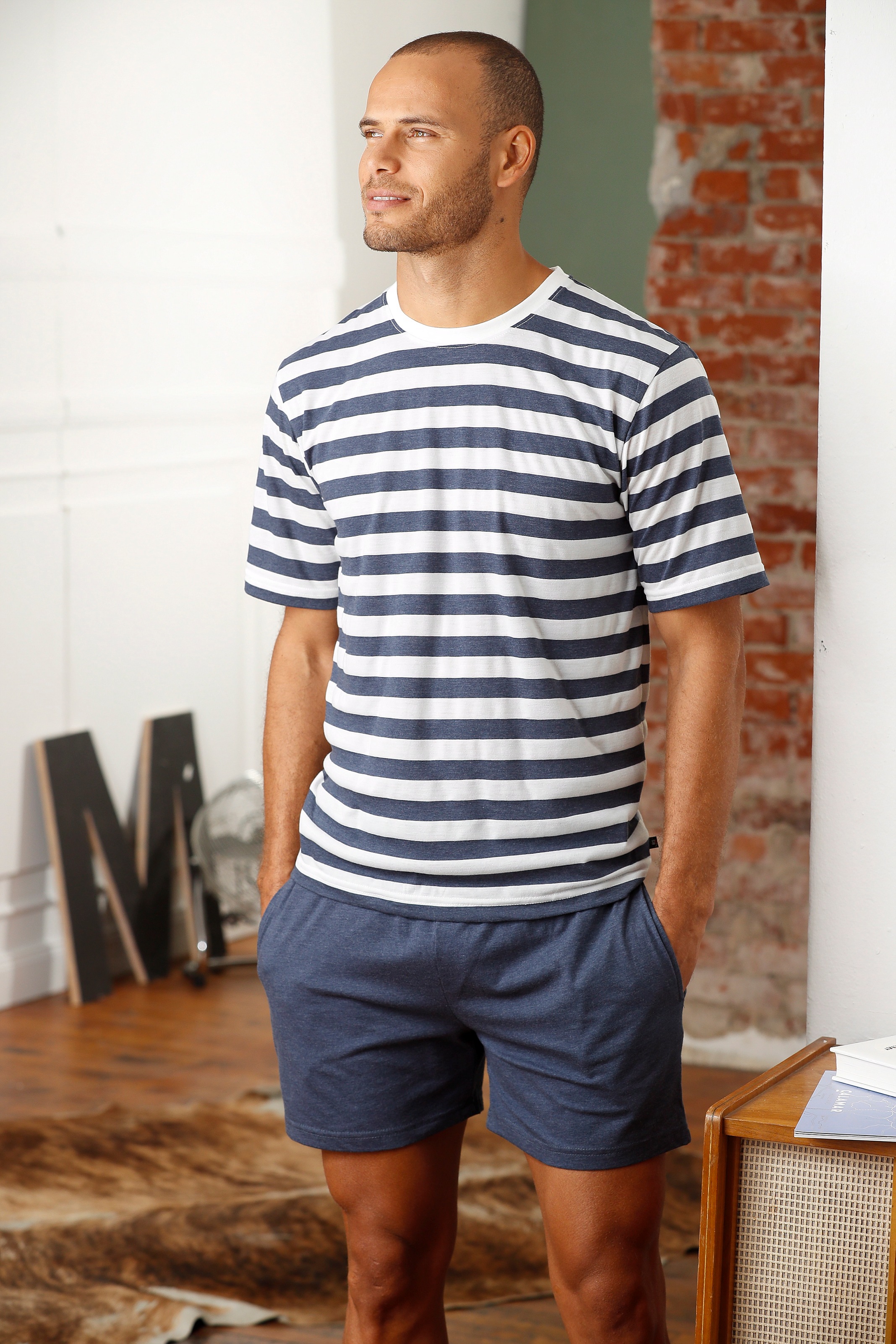 H.I.S Pyjama, 2 Stk. Schlafanzug aus Baumwoll-Mix günstig online kaufen