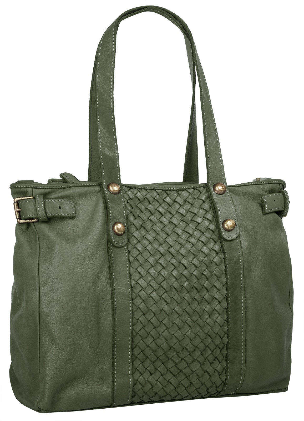 Samantha Look Shopper "SAMANTHA LOOK Damen Shopper echt Leder, Made in Italy" echt Leder, Made in Italy