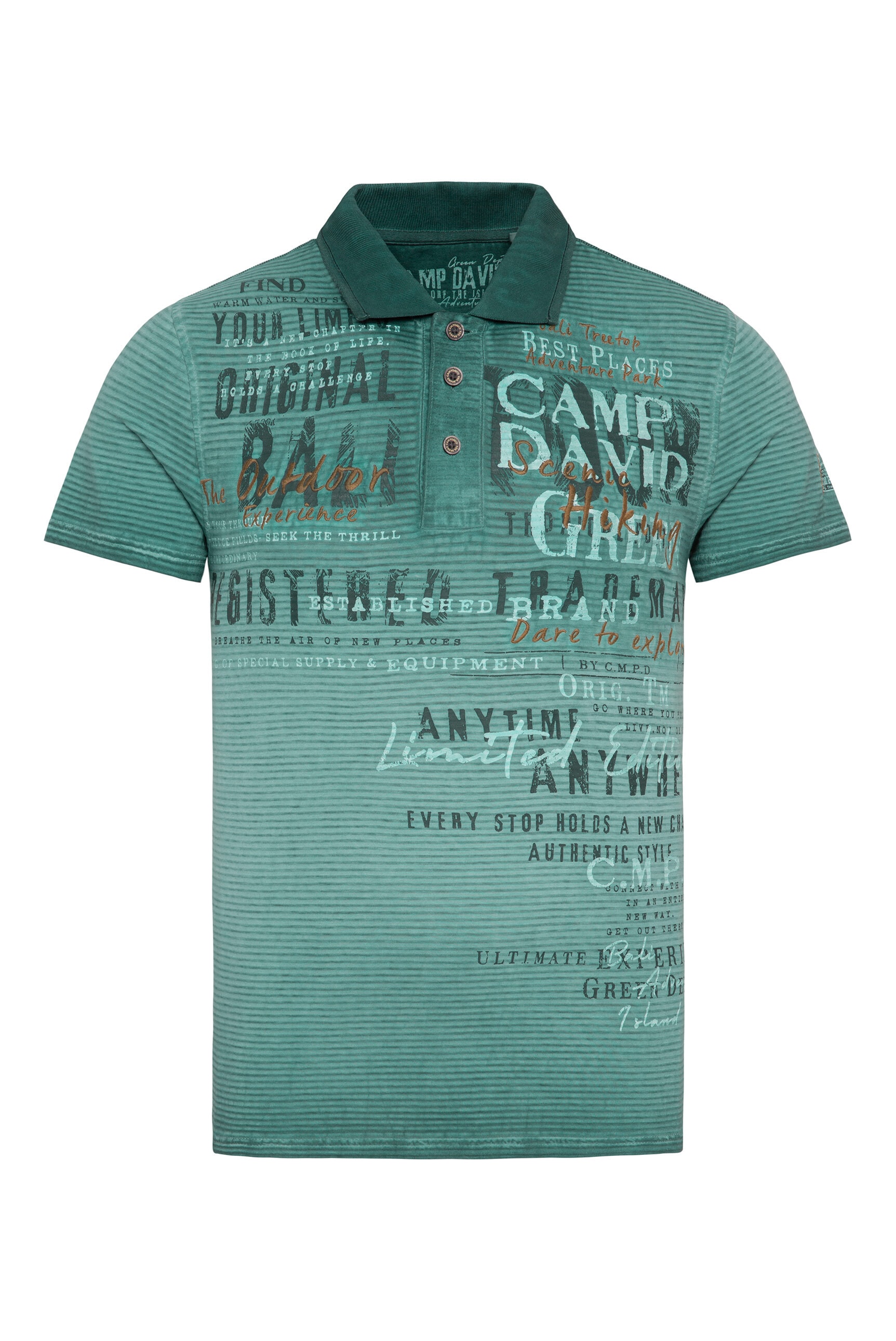 CAMP DAVID Poloshirt, aus Baumwolle