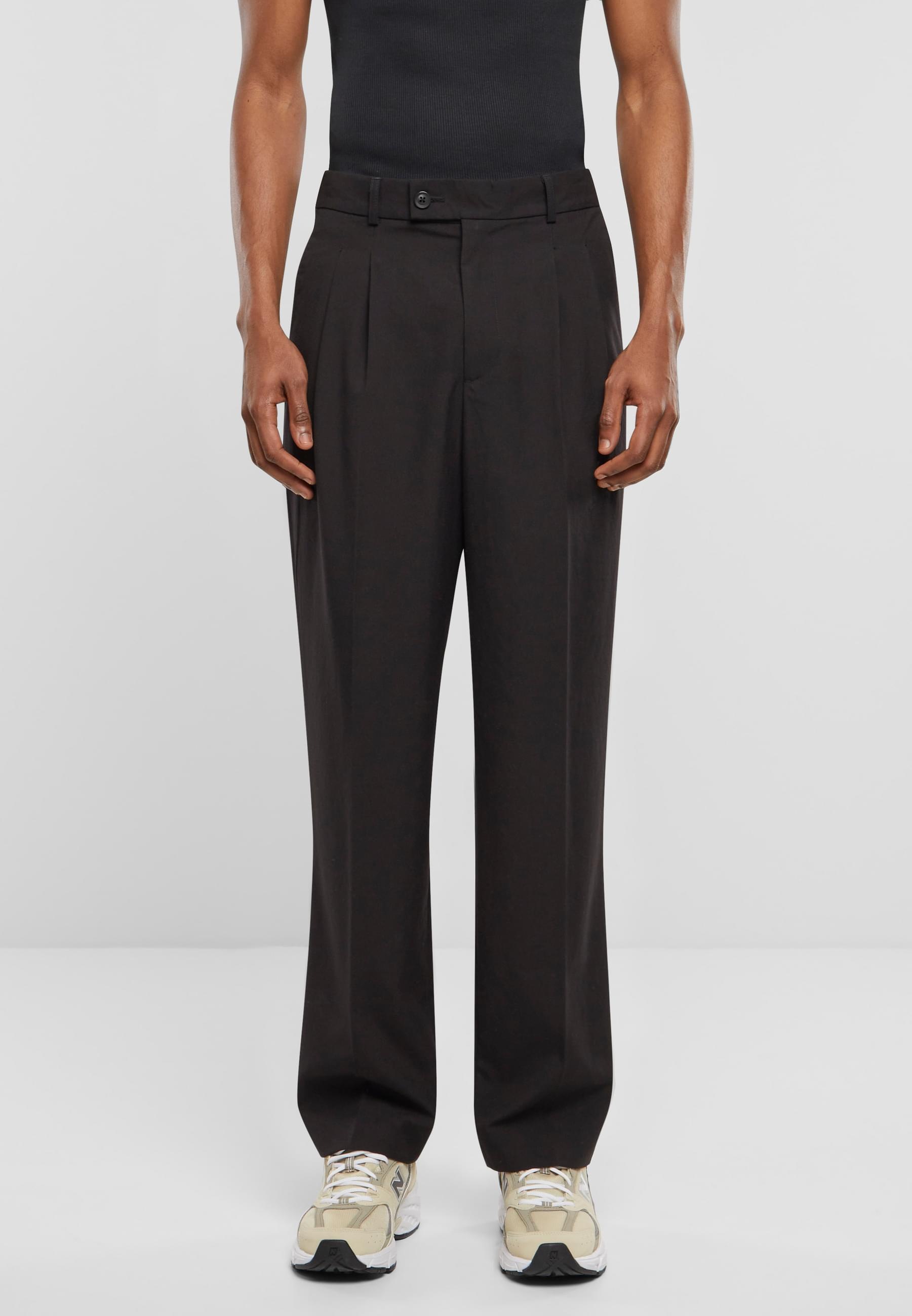 URBAN CLASSICS Stoffhose »Urban Classics Herren Double Pleated Pants«, (1 tlg.)