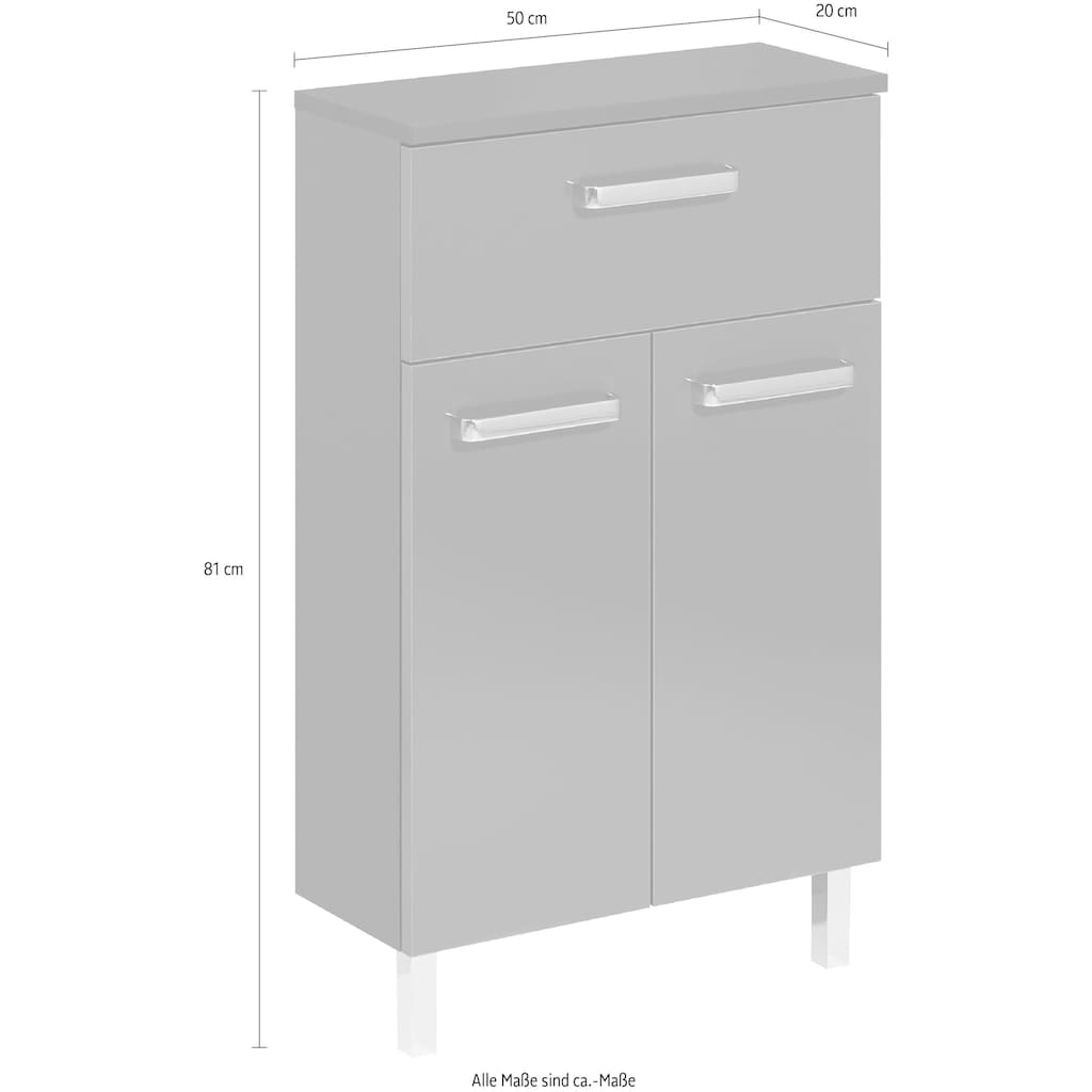 Saphir Unterschrank »Quickset Badschrank mit 2 Türen, 1 Schublade, 50 cm breit«