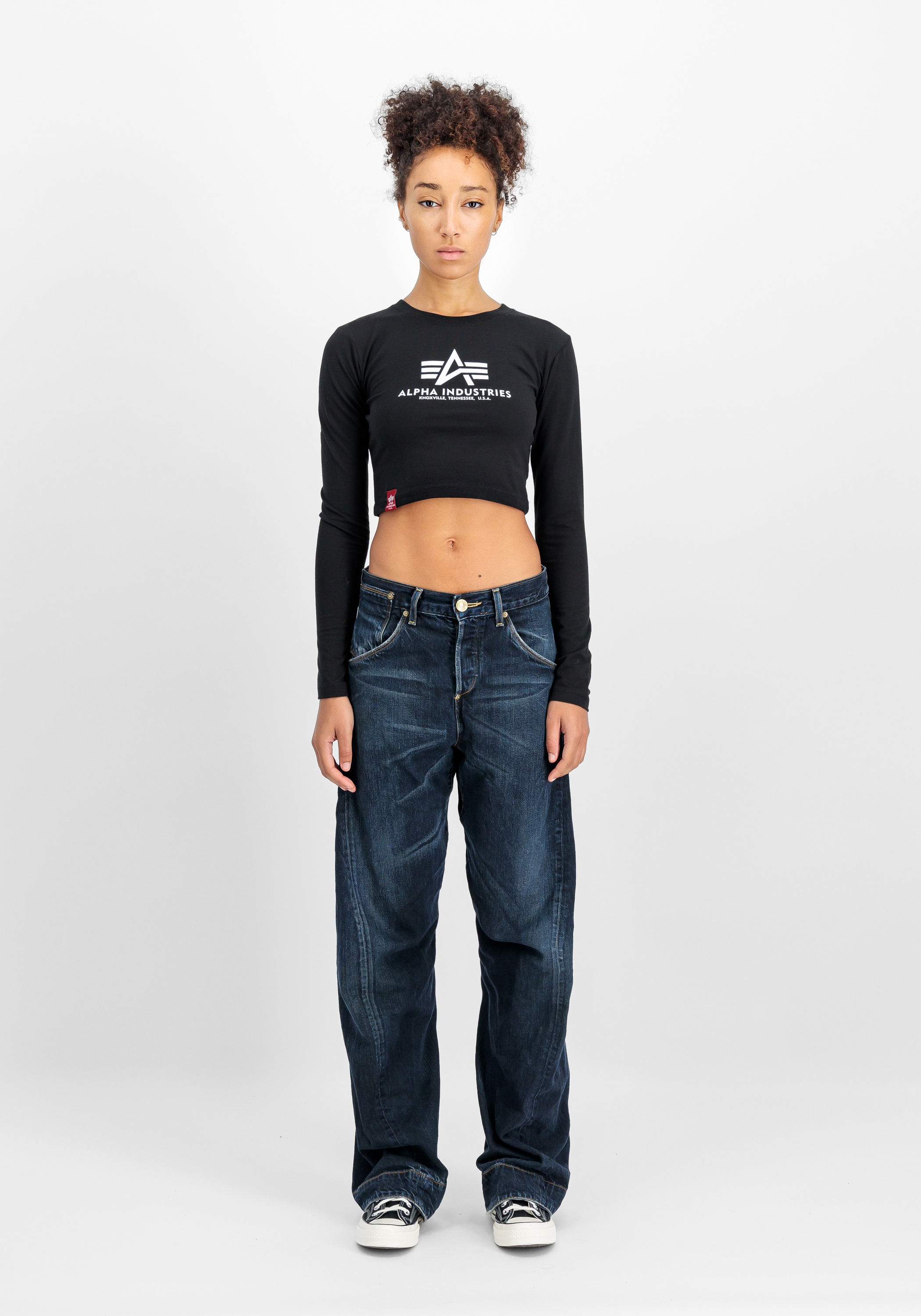 Alpha Industries Sweater »Alpha Industries Women - Longsleeves Basic Cropped LS Women«