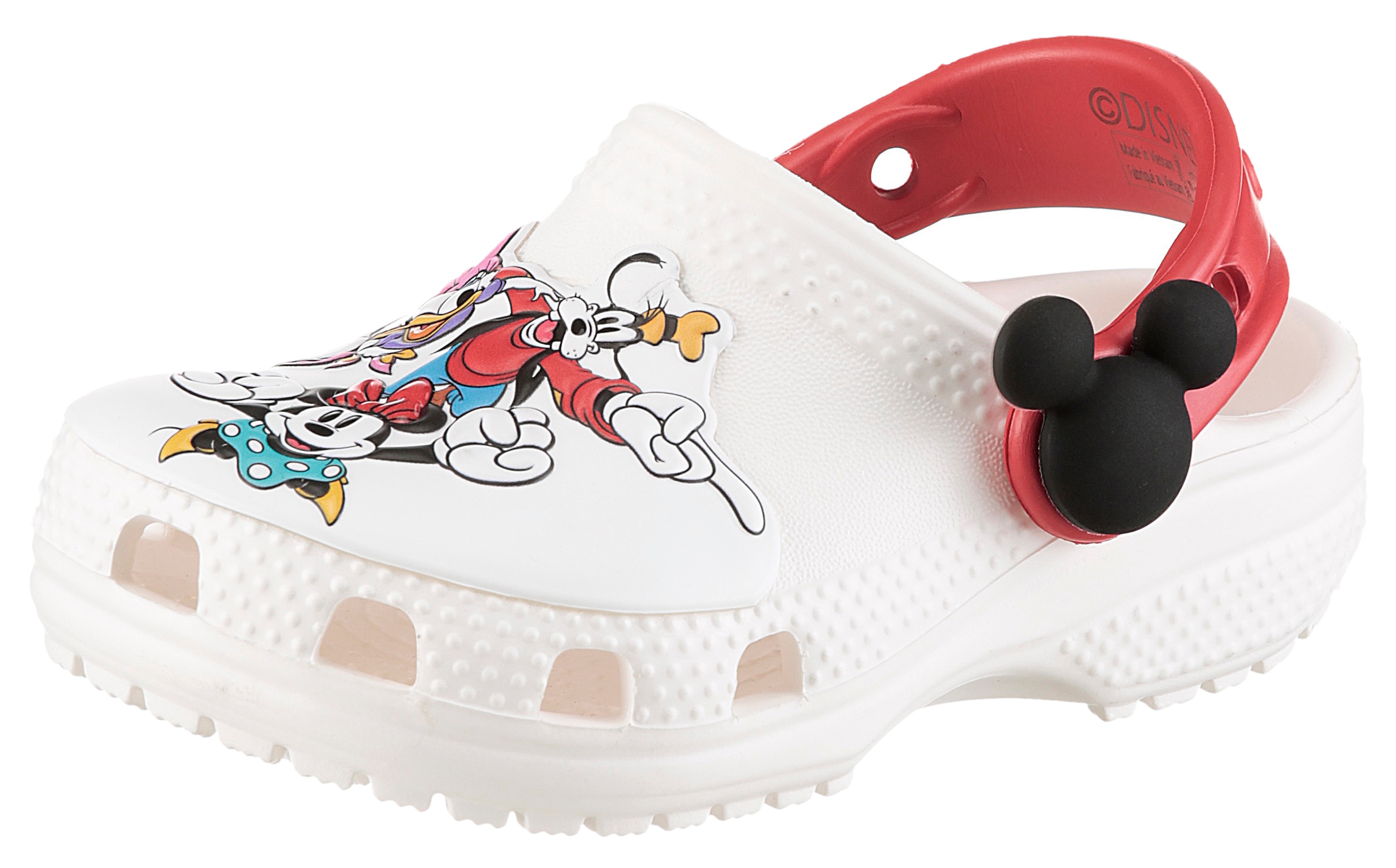 CROCS Kinder Clog "Toddler Mickey and Friends Classic Clog", Gr. 22weiß multi, Croslite , kontrastfarbene Details, Schuhe, Hausschuh mit buntem Motiv