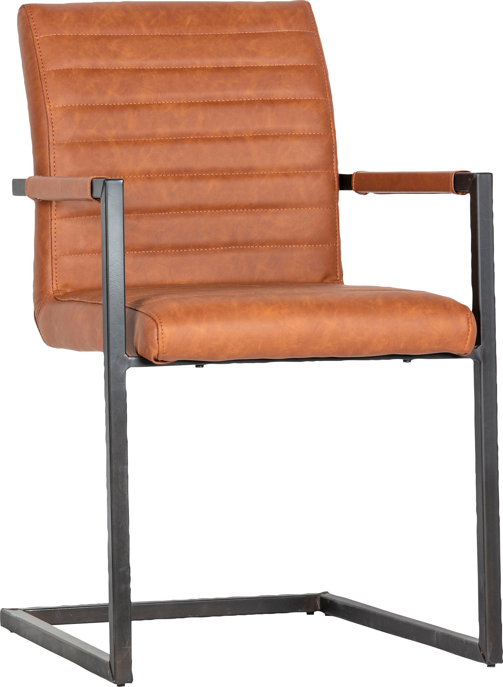 WOOOD Esszimmerstuhl "BASS" () 2 Stk. Kunstleder Freischwinger, Breite 54 c günstig online kaufen
