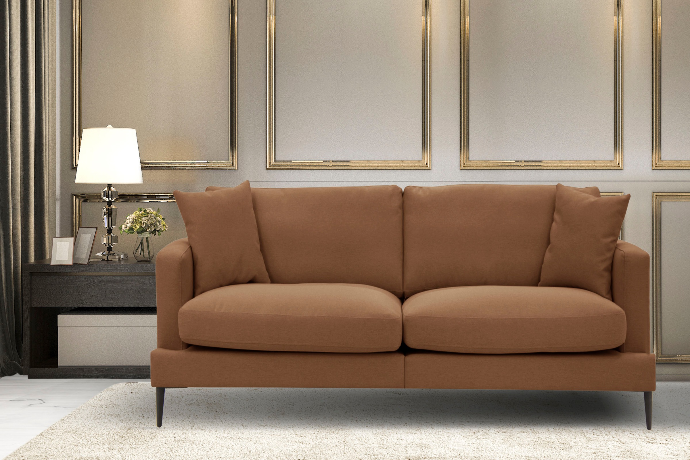 Home affaire 2-Sitzer "Cozy elegantes Designsofa, Maße B/T/H: 151/97/80 cm" günstig online kaufen