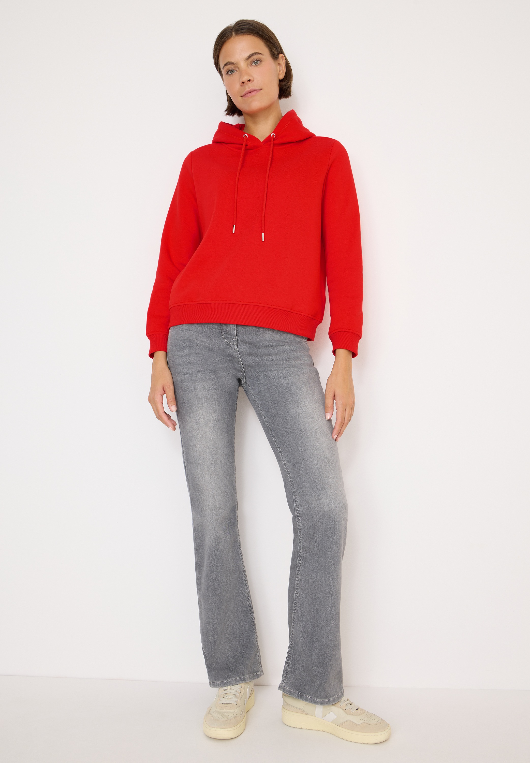 Cecil Hoodie , aus softem Materialmix
