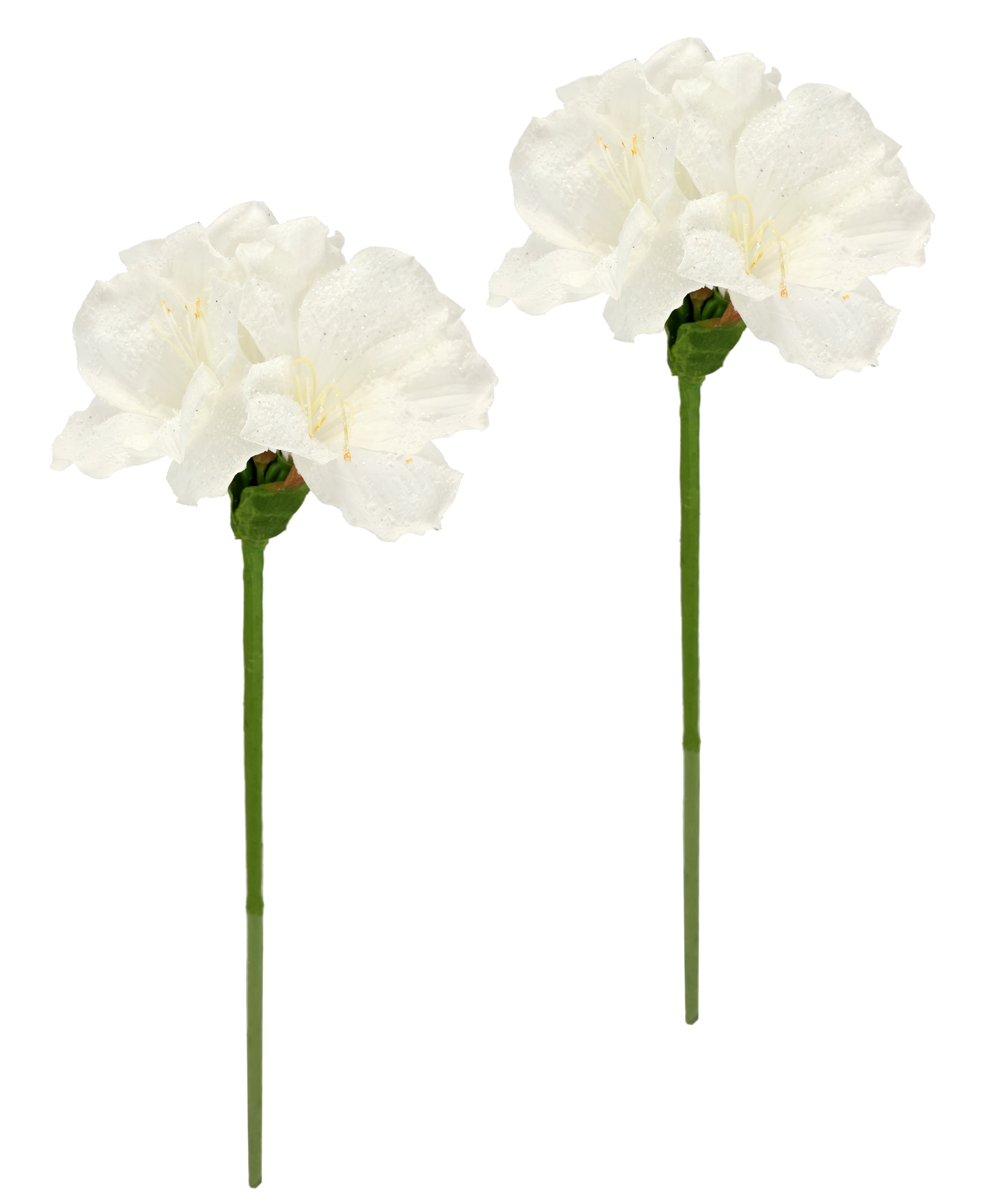 Kunstblume »Amaryllis 2er Set«, 60cm Blumen Zweig Dekozweig Weihnachtsdeko...