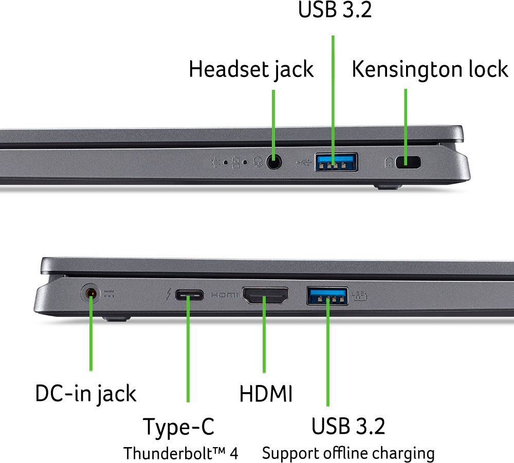 Acer Notebook »A17-51M-38DF«, 43,94 cm, / 17,3 Zoll, Intel, Core 3, Intel Graphics, 512 GB SSD