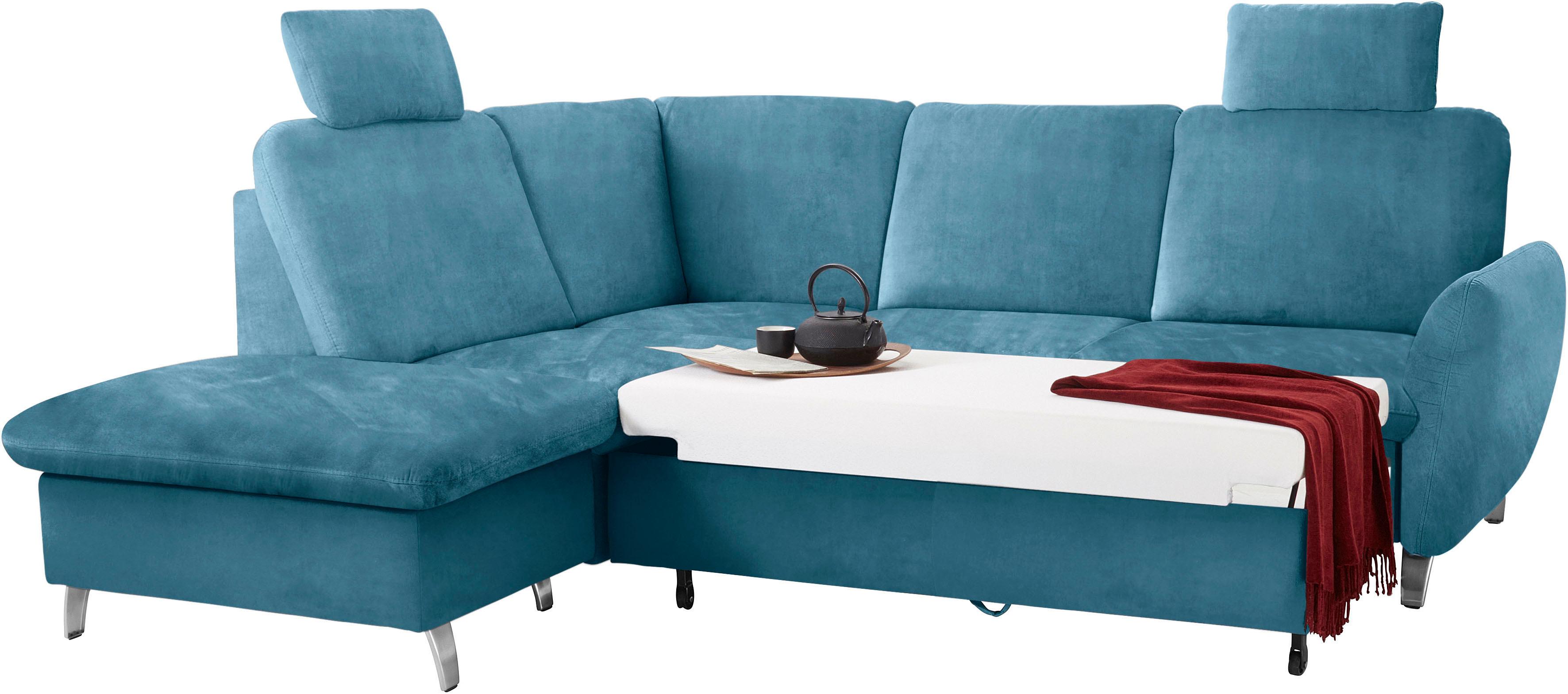 Thumbnail - sit&more Ecksofa "Daytona L-Form", mit Federkern, zwei Kopfstützen und wahlweise mit Bettfunktion