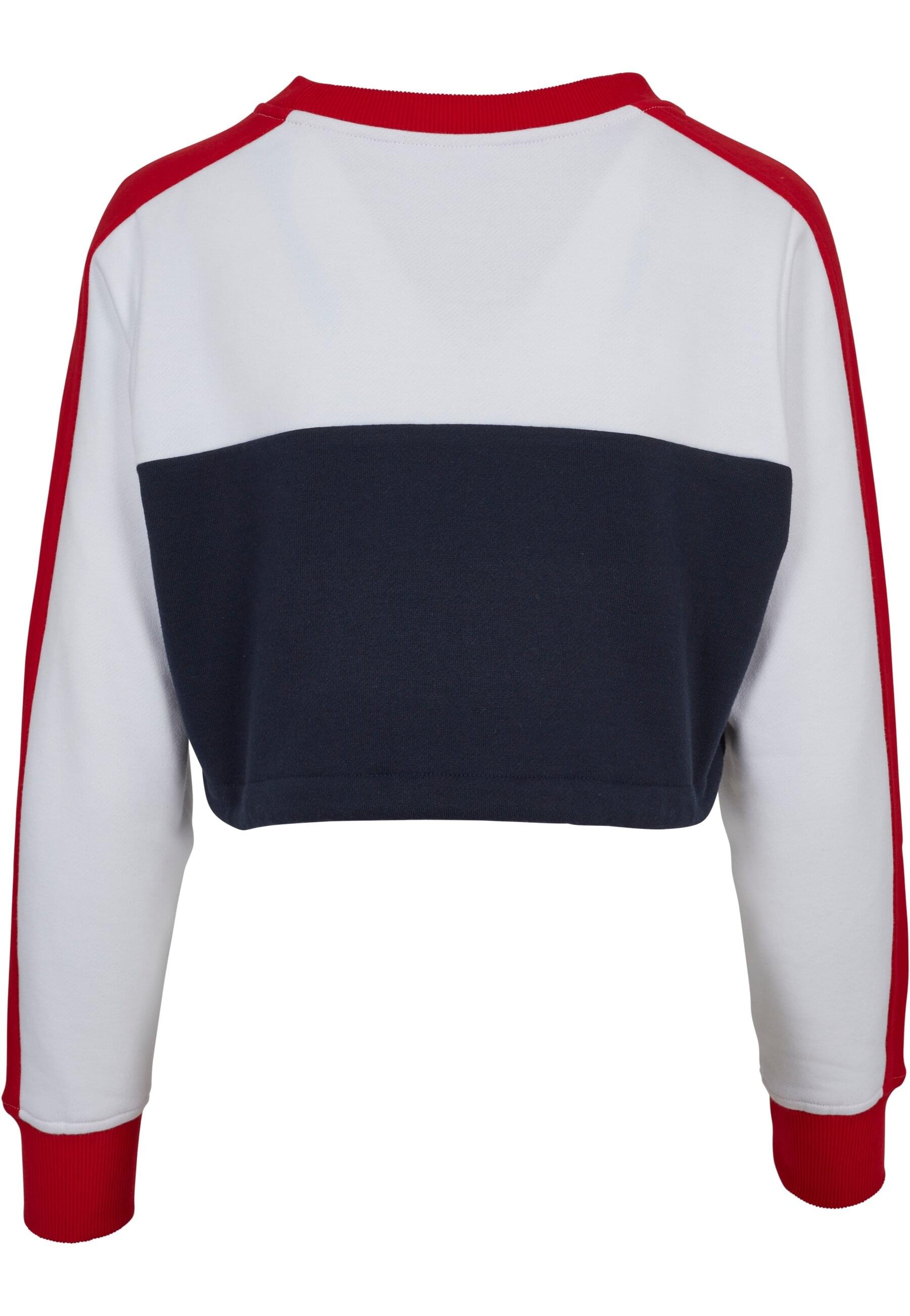 URBAN CLASSICS Sweatshirt »Urban Classics Damen Ladies Cropped 3-Tone Stripe Crew«, (1 tlg.)