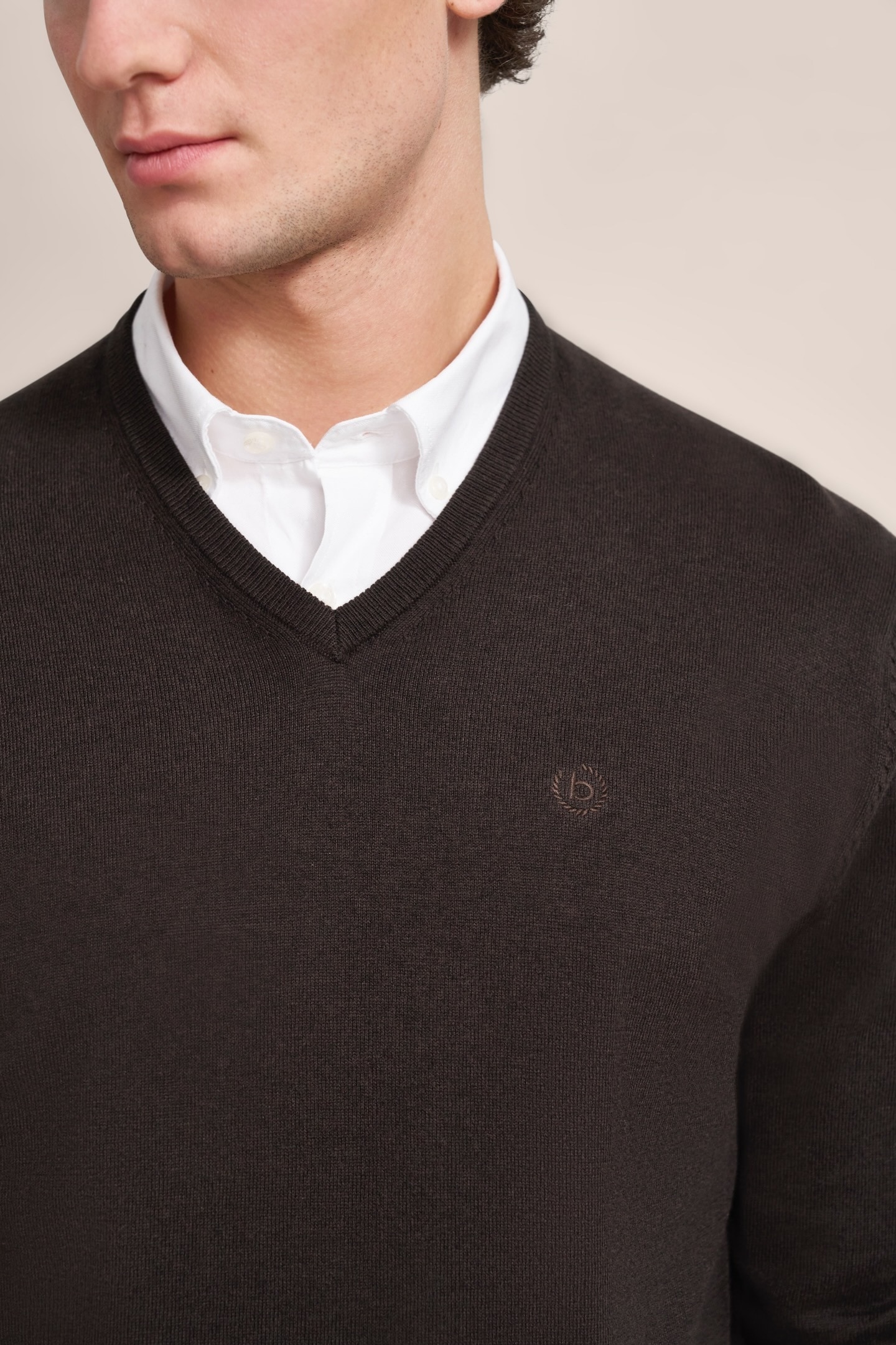 bugatti V-Ausschnitt-Pullover, mit V-Ausschnitt