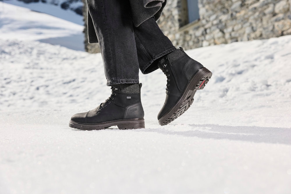 Rieker Winterboots  Schnürboots mit Innenreißverschluss, schmale Form
