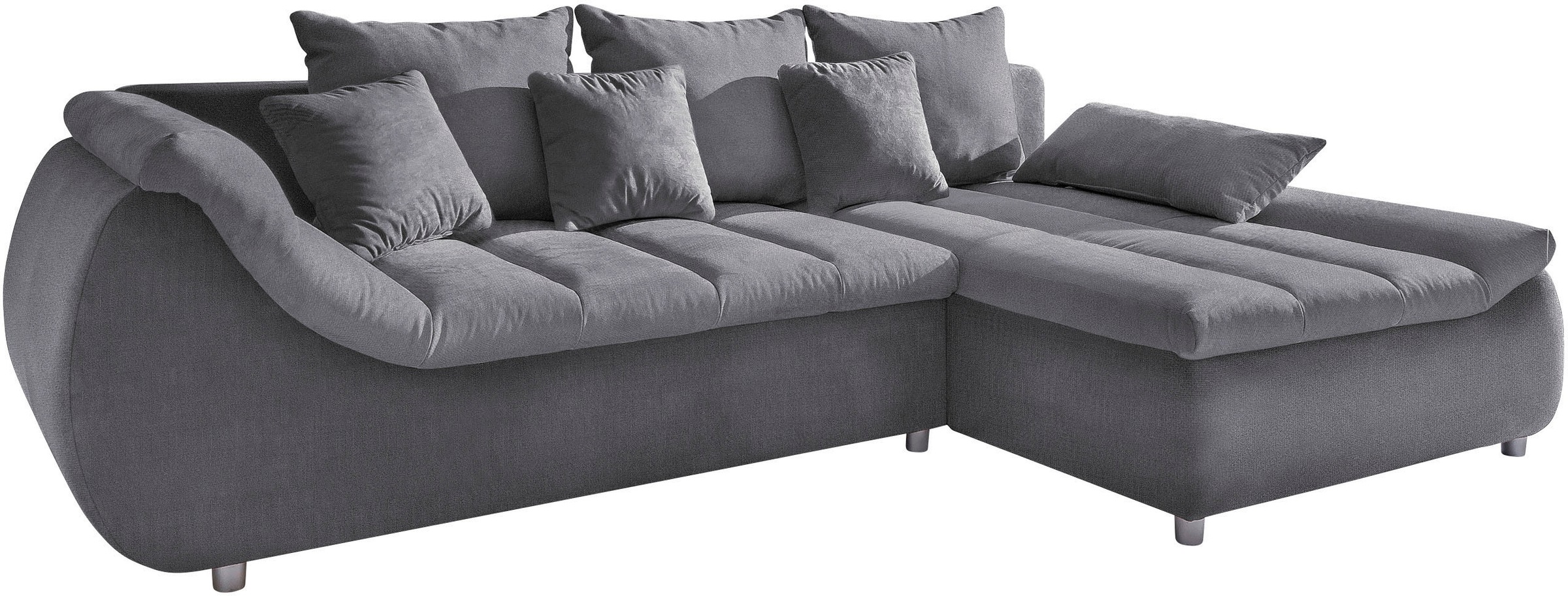 INOSIGN Ecksofa "Imola elegant und bequem, aktuelle Steppung im Sitz, L-For günstig online kaufen