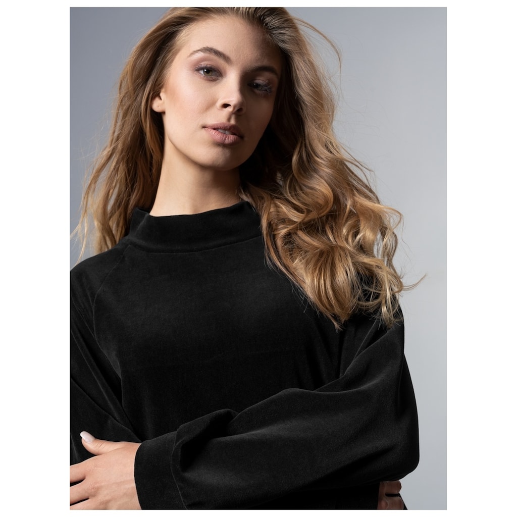 Trigema Sweatshirt »TRIGEMA Nicki Pullover mit Kordelzug«