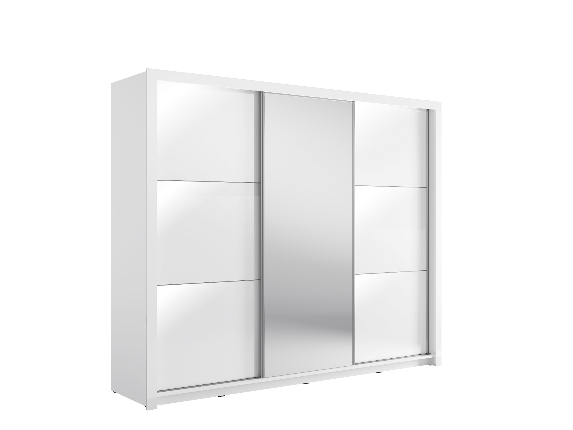 Home affaire Kleiderschrank "LANDERY Garderobe mit Spiegel, 8 Fächer, 2 Kle günstig online kaufen