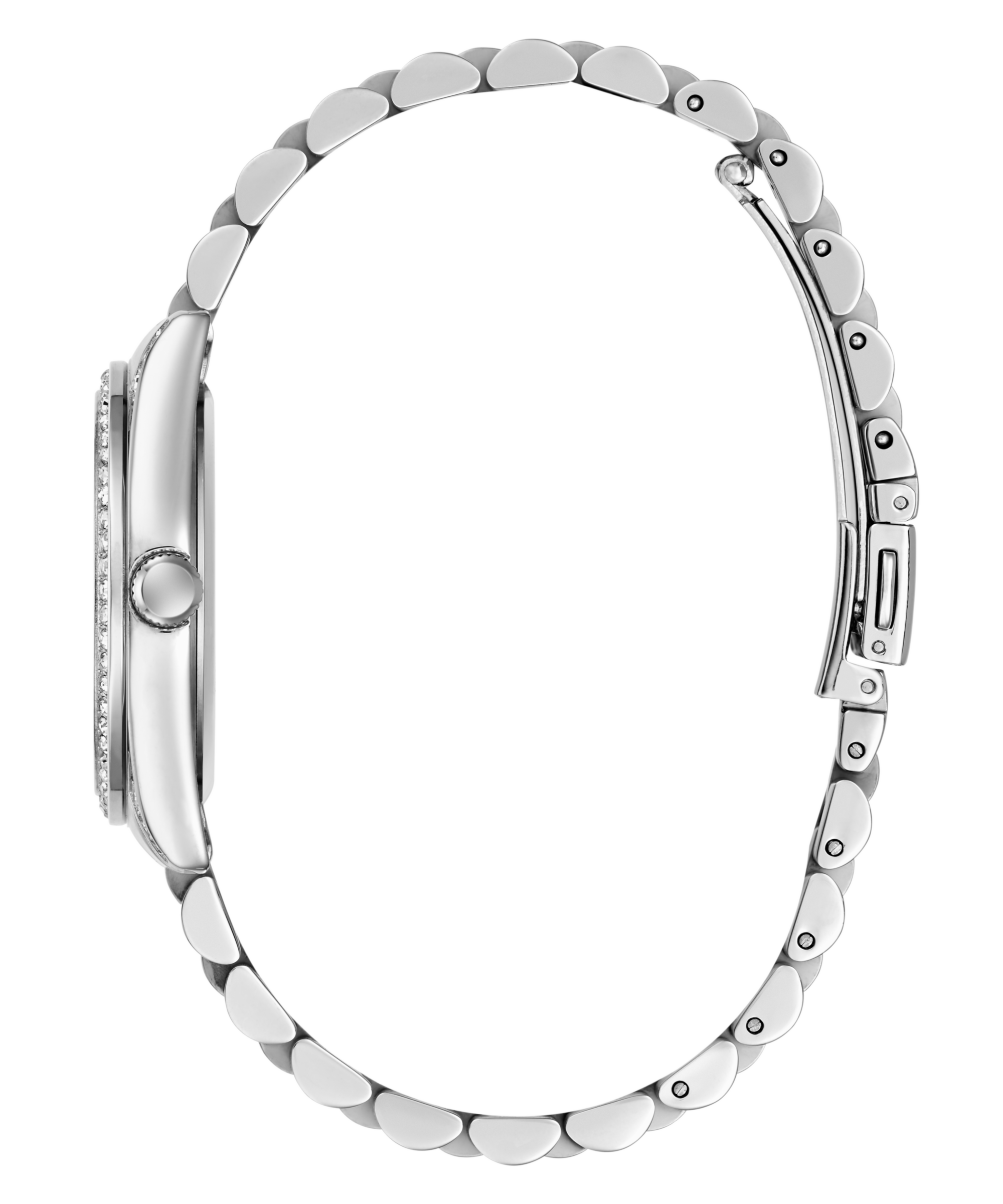 Guess Quarzuhr »JADA« Armbanduhr, Damenuhr, Edelstahlarmband, analog