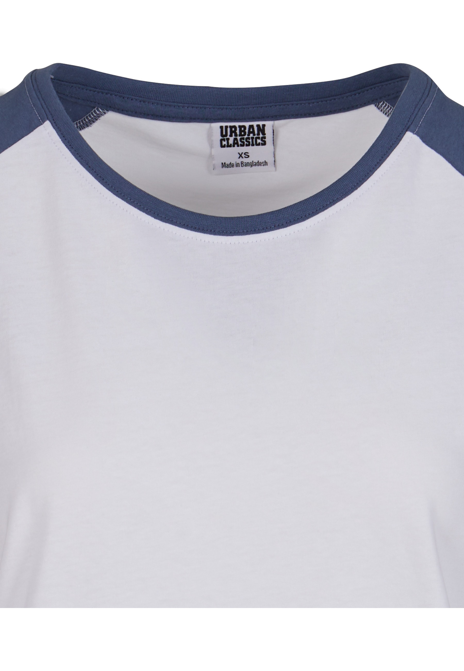 URBAN CLASSICS Kurzarmshirt »Urban Classics Damen Ladies Contrast Raglan Tee« 1 Stk.