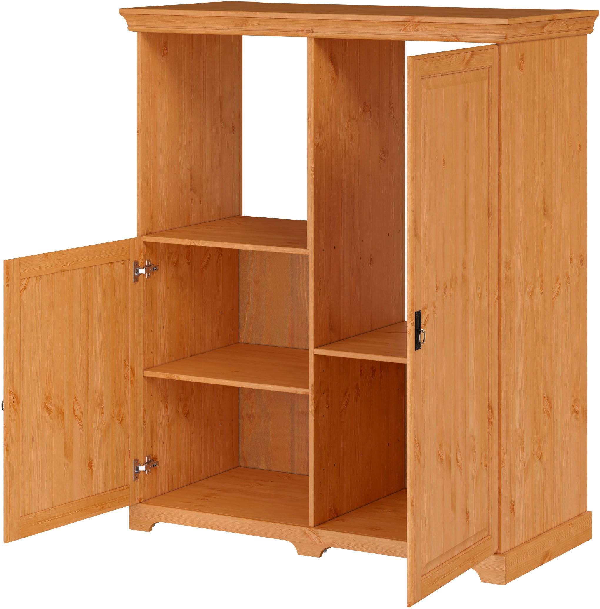Home affaire Backofen/Kühlumbauschrank »Rügen«, Breite 127 cm, Kiefer massiv, Nische für Kühlschrank