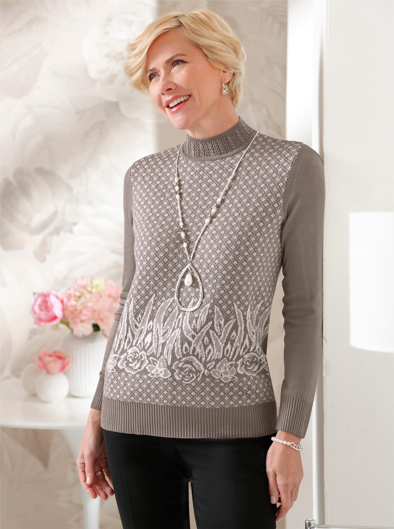 Classic Stehkragenpullover "Pullover" günstig online kaufen