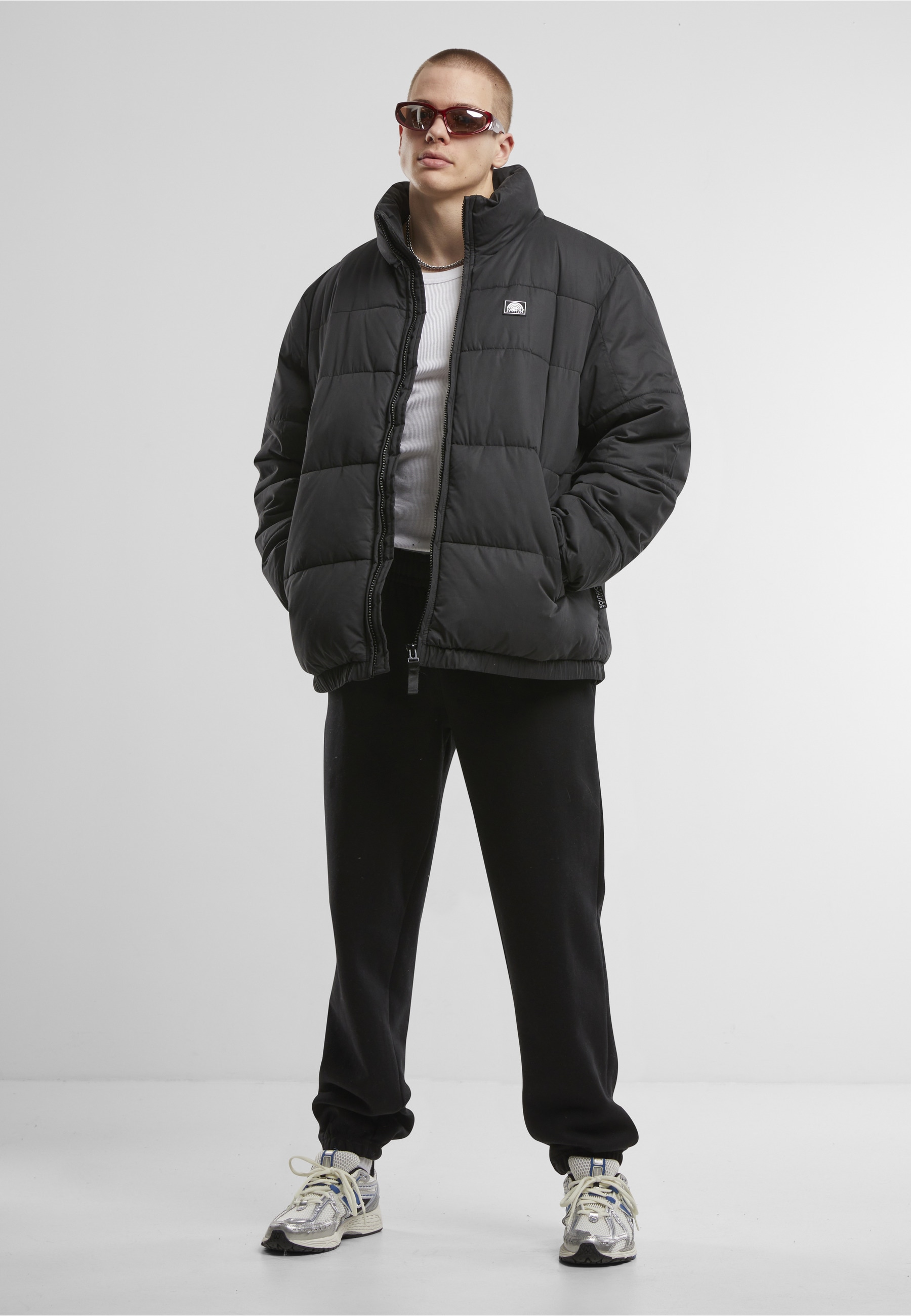 Southpole Winterjacke »Southpole Southpole Color Block Puffer Jacket« 1 Stk. tlg. ohne Kapuze