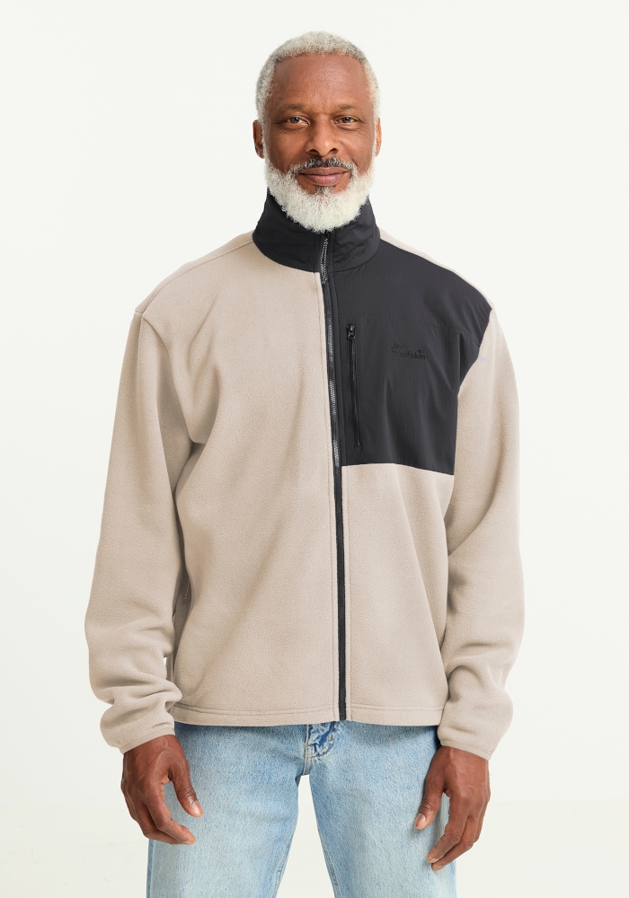 Jack Wolfskin Fleecejacke "SUMETRO FZ M" mit atmungsaktivem Material, gerader Abschluss, normale Länge