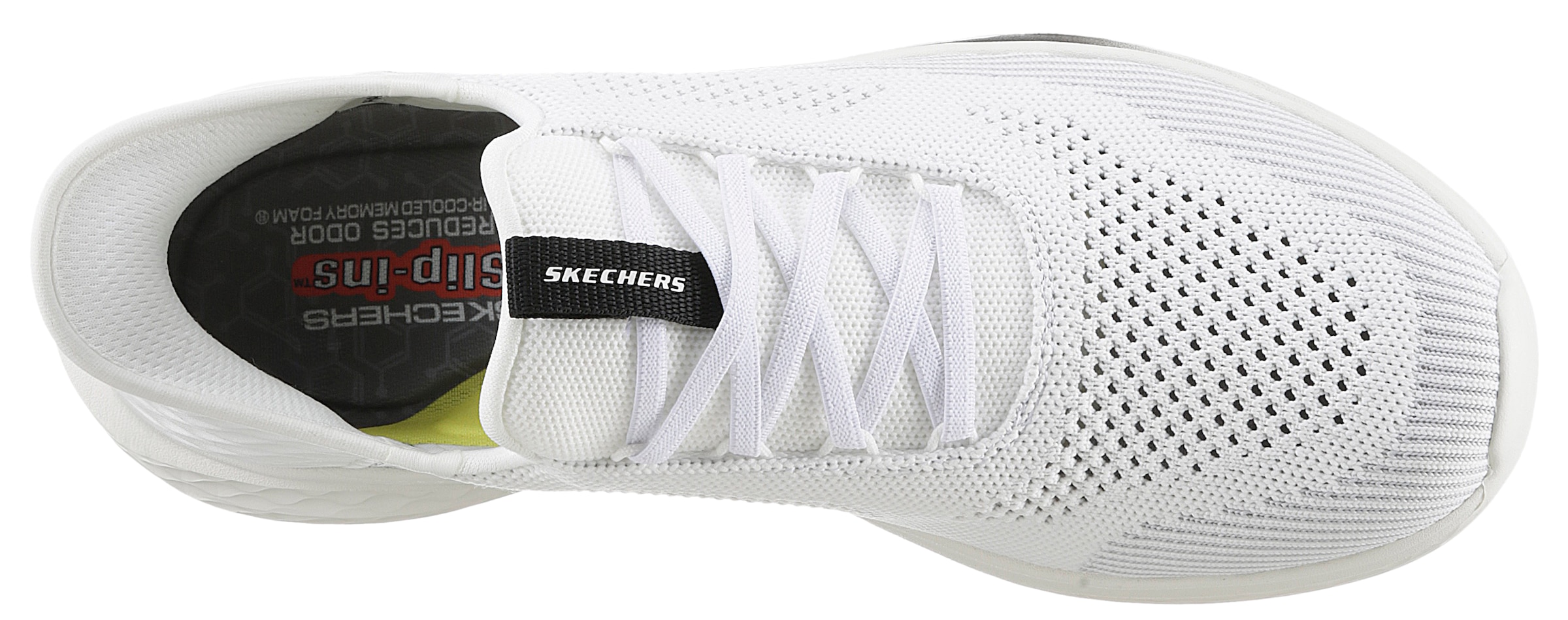 Skechers Slip-On Sneaker »SLADE-QUINTO«, Slipper, Freizeitschuh mit dezenten Kontrastbesatz