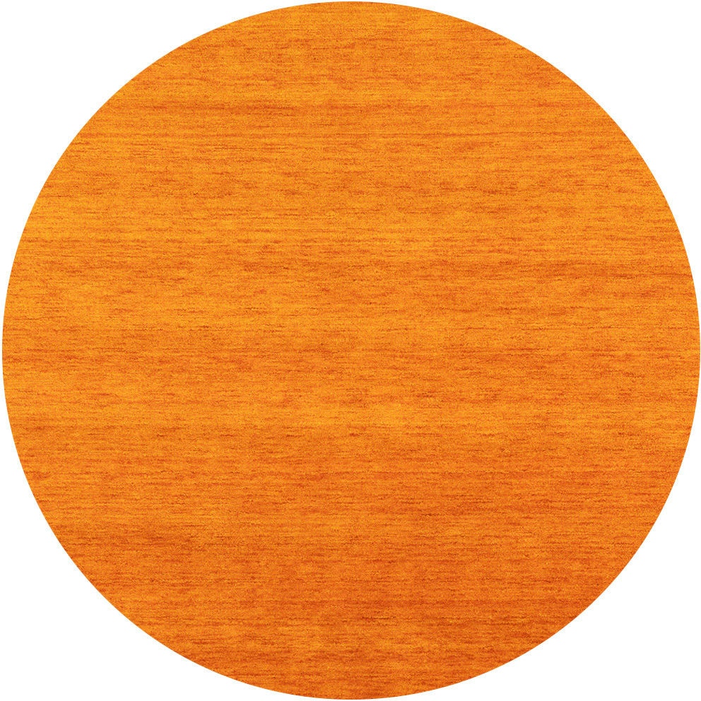 Wollteppich »Gabbeh Teppich handgewebt orange«, quadratisch, Kurzflor