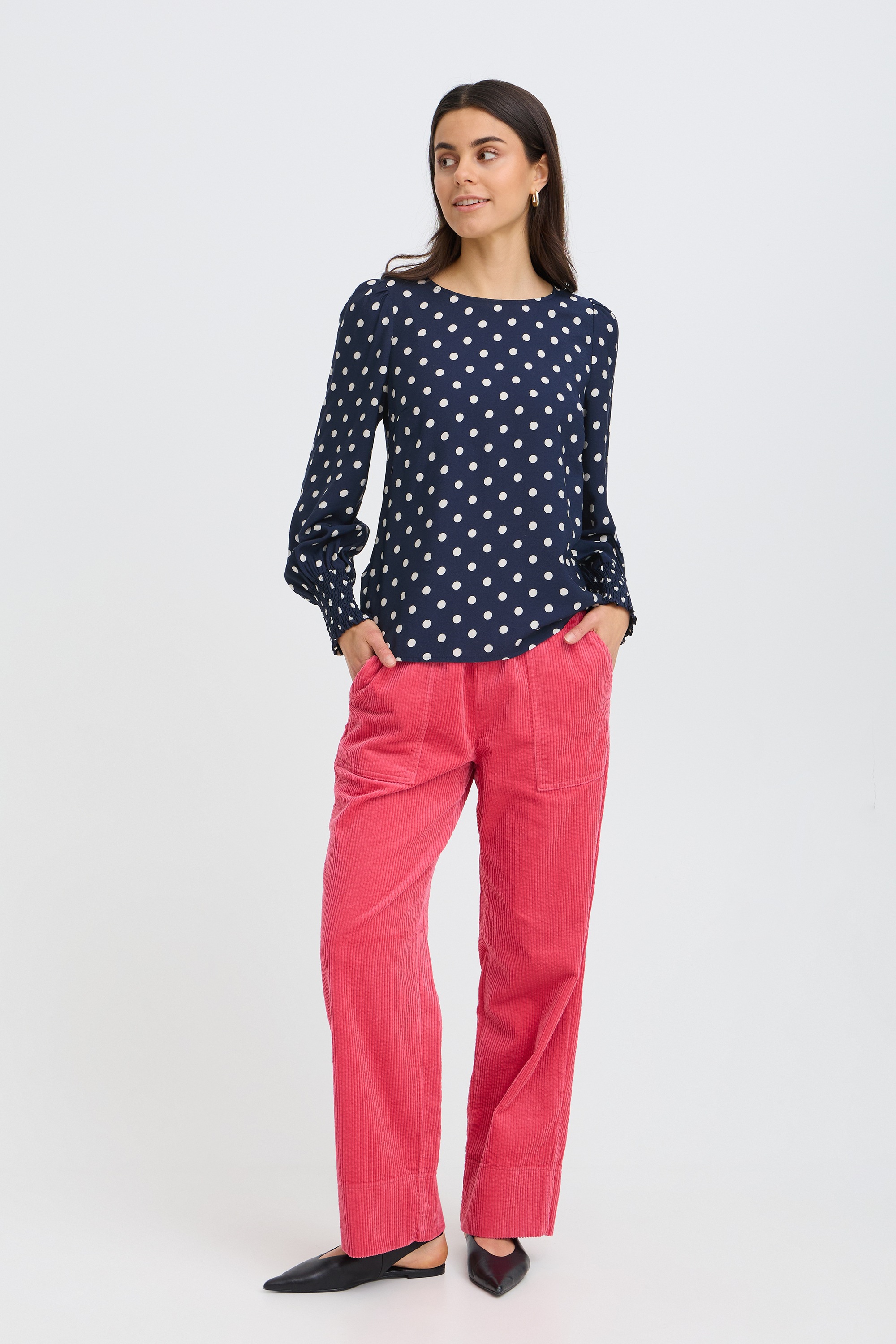 fransa Langarmbluse »Damen Bluse langarm FRADARA«