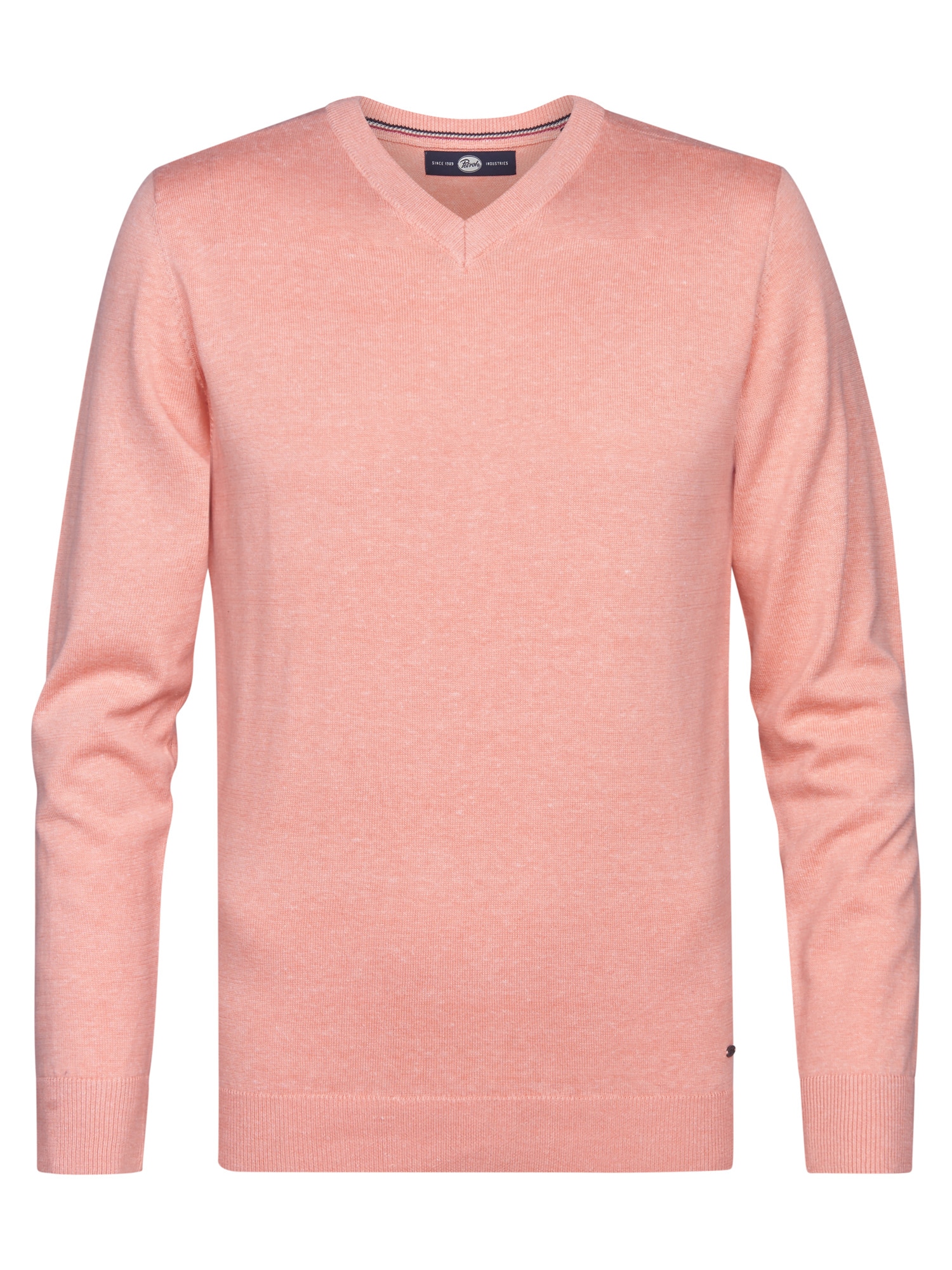 Petrol Industries V-Ausschnitt-Pullover »V-Neck Basi« Materialmix mit Baumwollanteil
