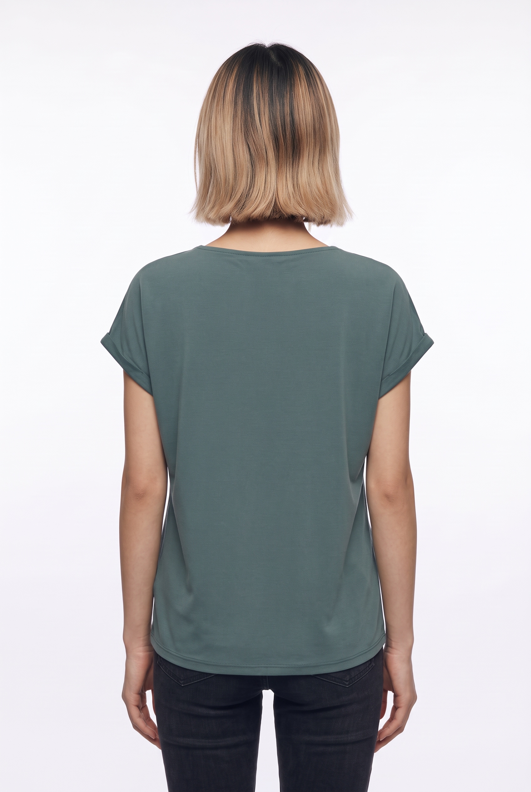 ONLY V-Shirt »ONLFREE S/S CROCHET TOP CS JRS« Materialmix, regular fit