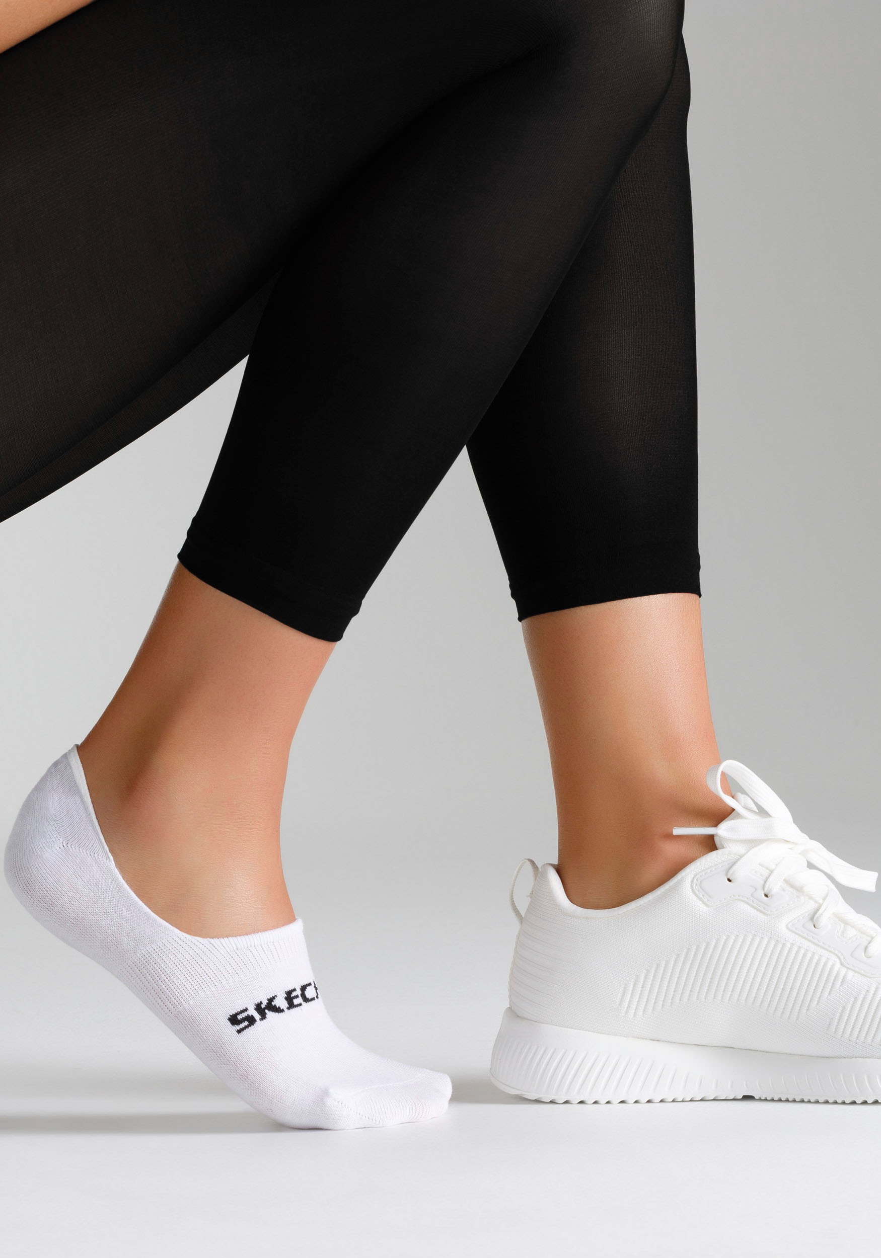 Thumbnail - Skechers Füßlinge "Invisible Mesh Ventilation" 6 Paar tlg. No Show Socks, druckfreier Bund, atmungsaktiv