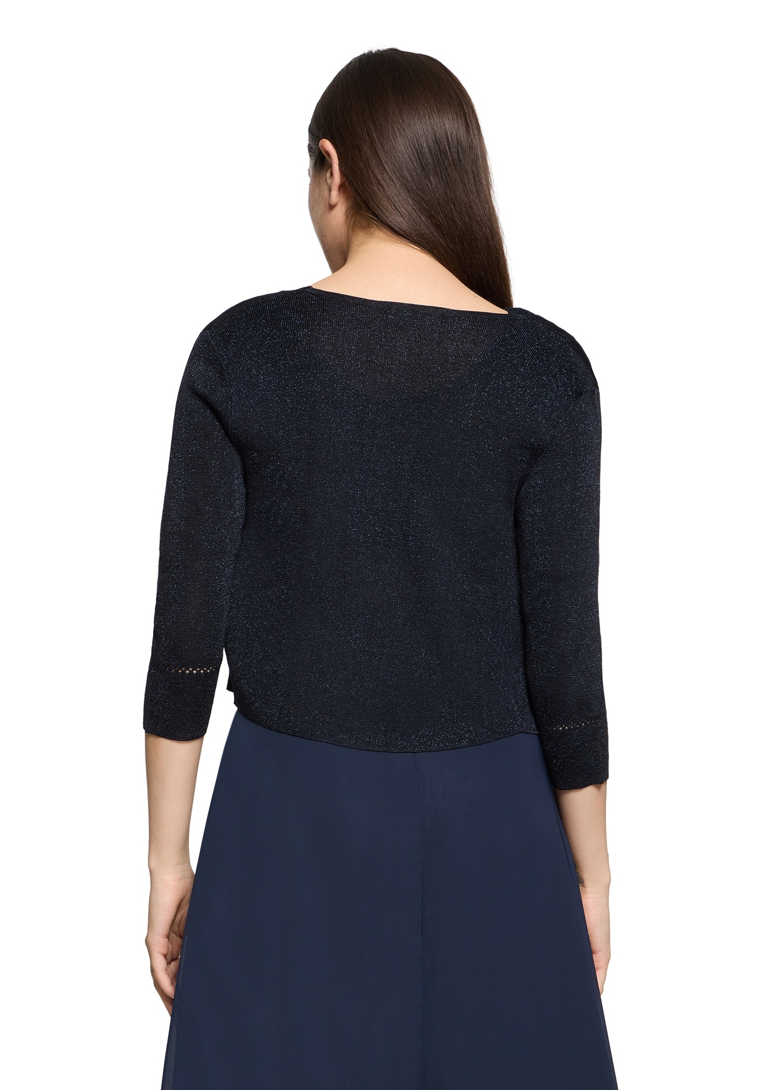 Vera Mont Strickjacke »Damen Strickbolero ohne Verschluss« 1 Stk. tlg. Glitzer