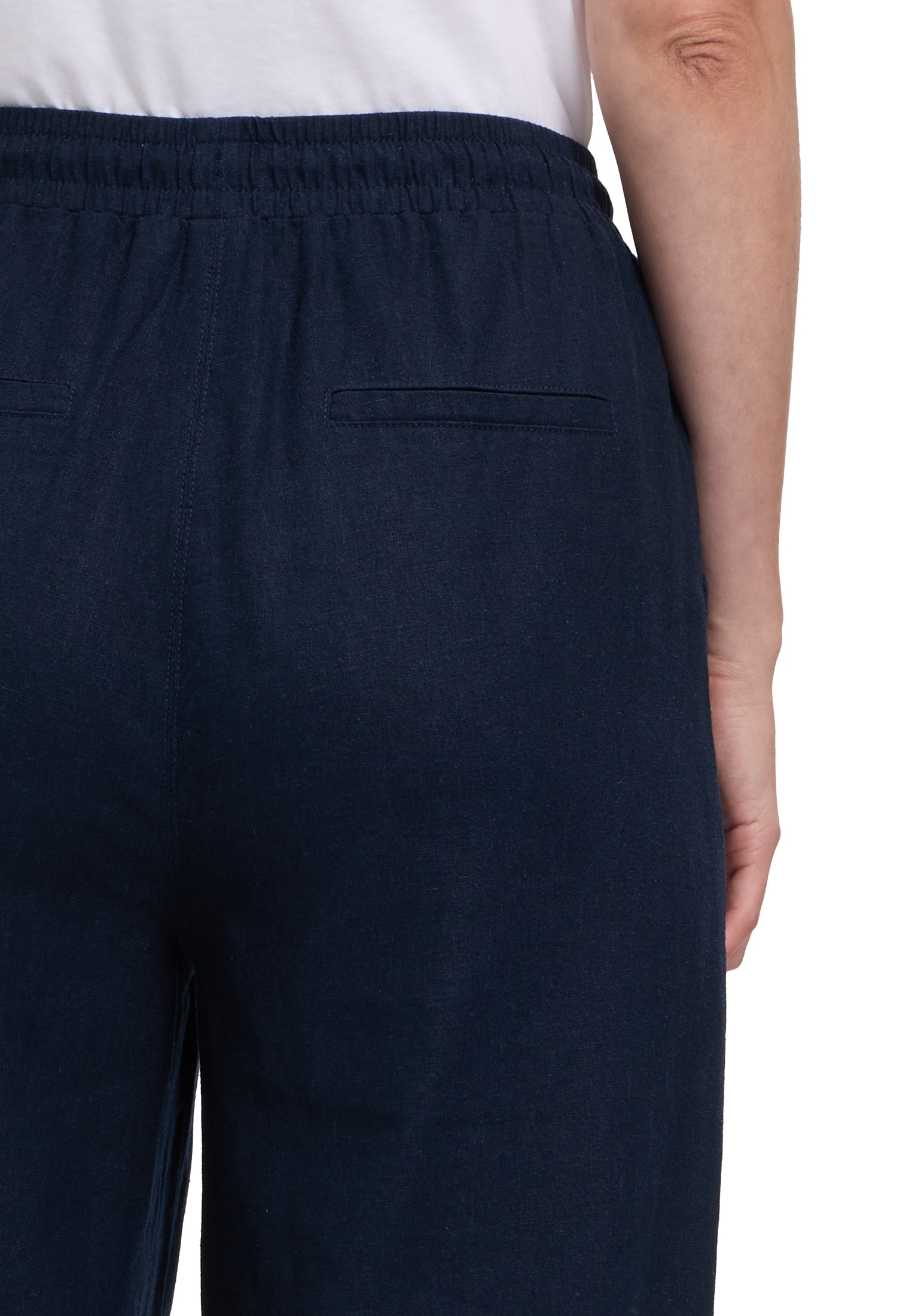 Betty&Co Leinenhose »Betty & Co Leinenhose mit elastischem Bund«, Material