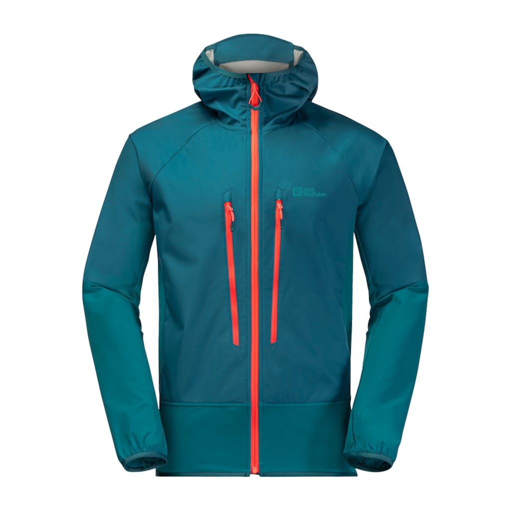 Jack Wolfskin Softshelljacke »ALPSPITZE HOODY M«, mit Kapuze