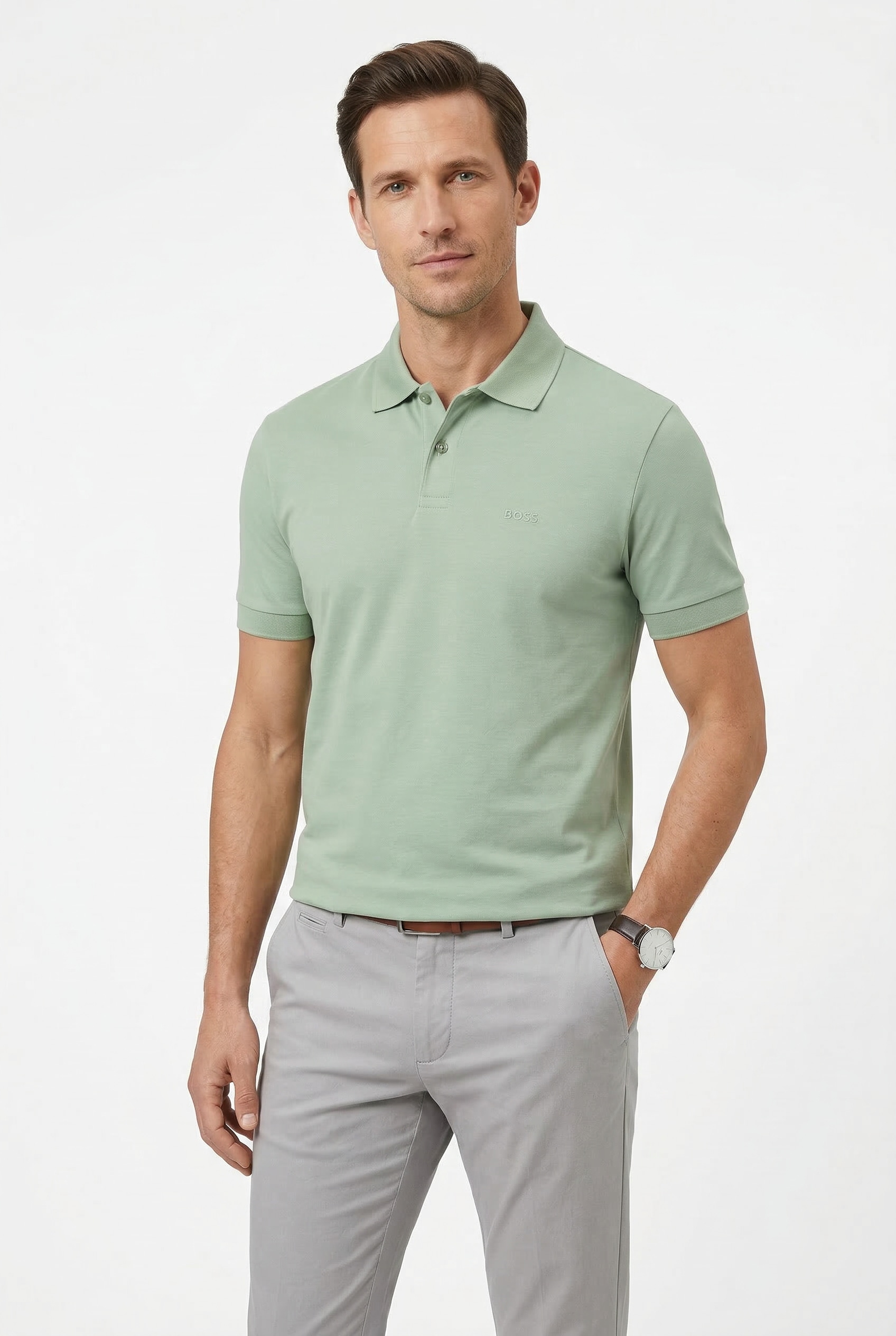 BOSS GREEN Poloshirt "Pio 2 Jersey Regular Fit" Cotton Jersey Polo, pflegeleicht 100% Baumwolle