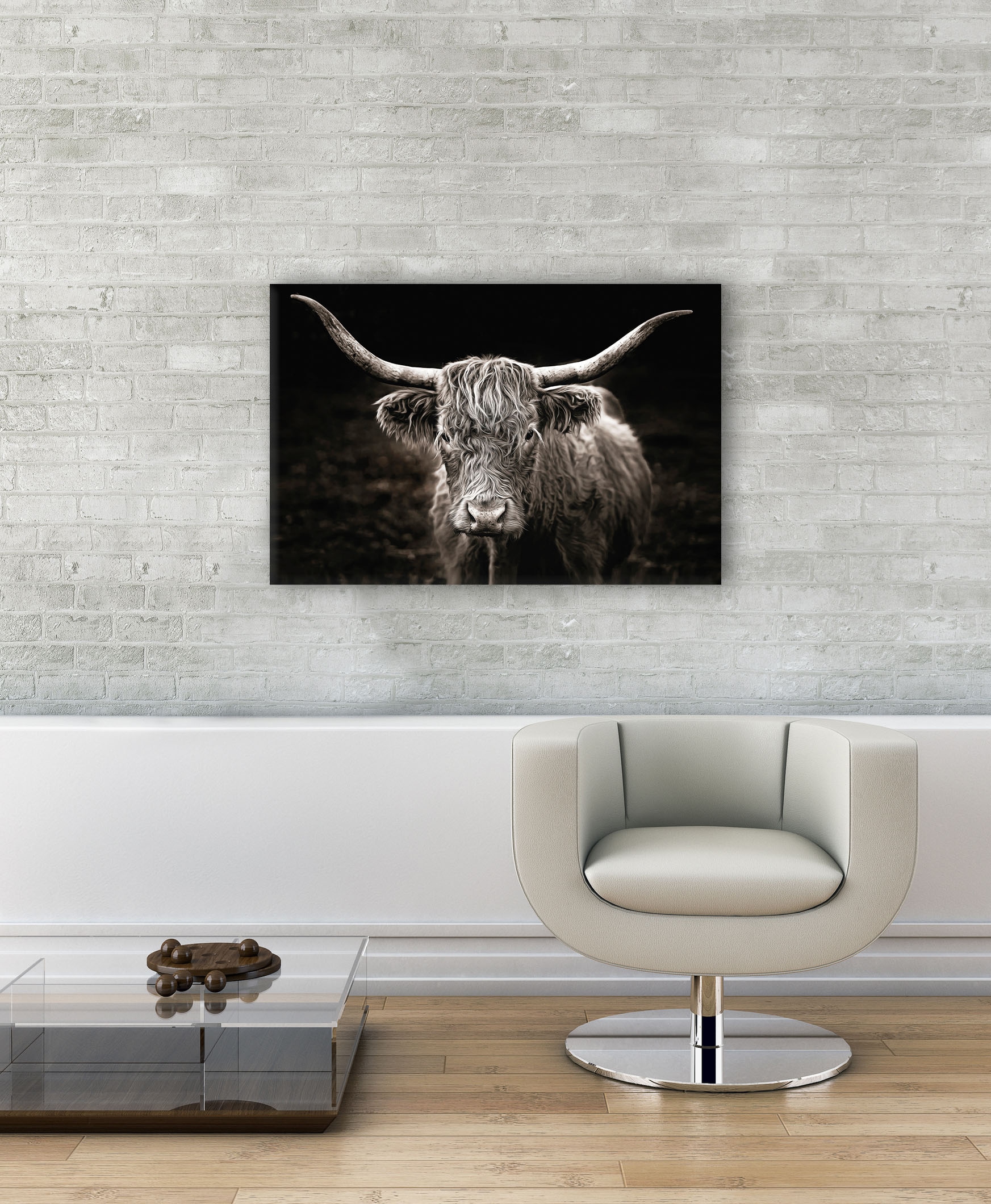 Bönninghoff Leinwandbild "Hochlandrind", Kuhbilder, (1 St.), BxH: 90x60 cm günstig online kaufen
