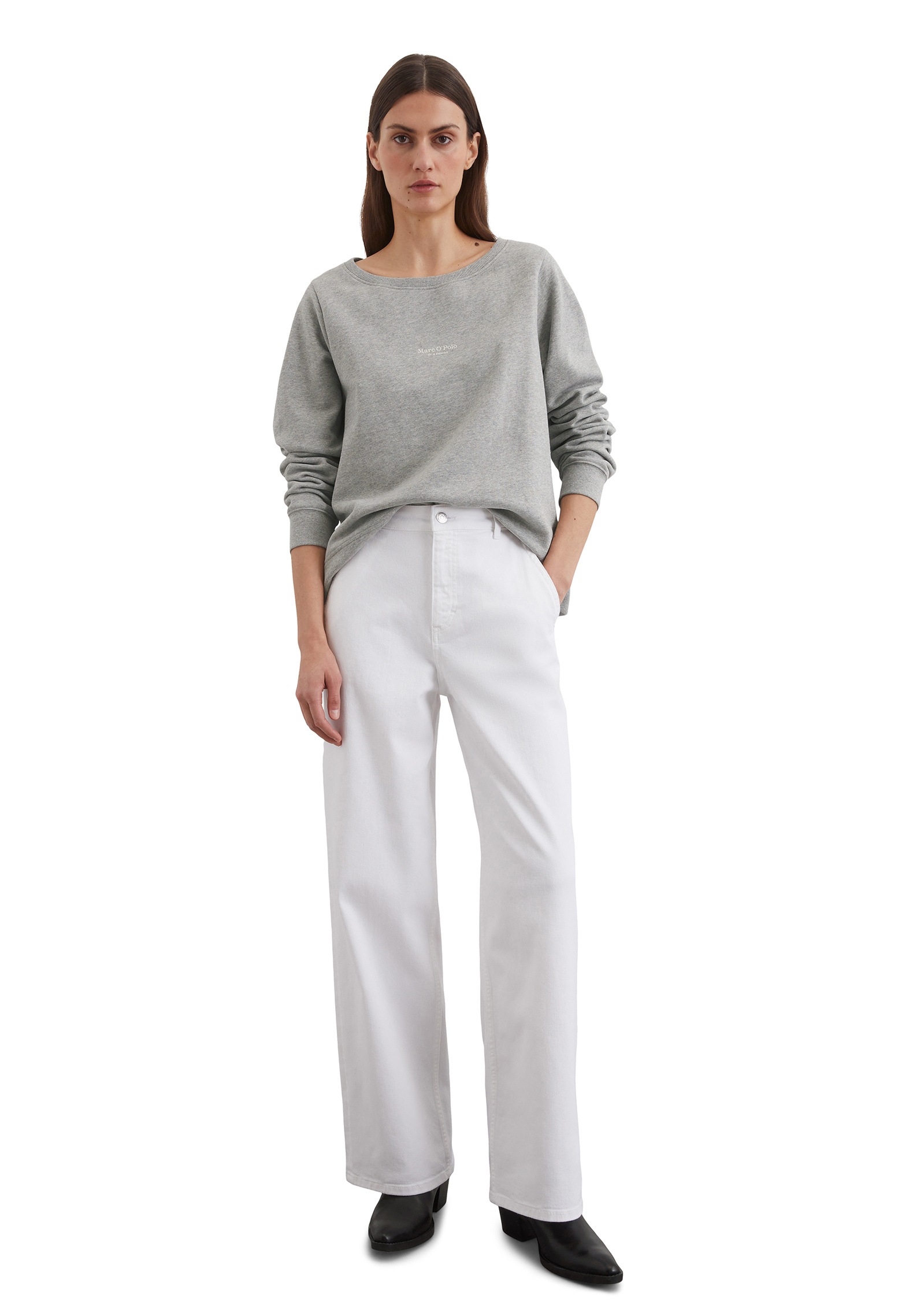 Marc O'Polo Sweatshirt »mit gepeachter Oberfläche«