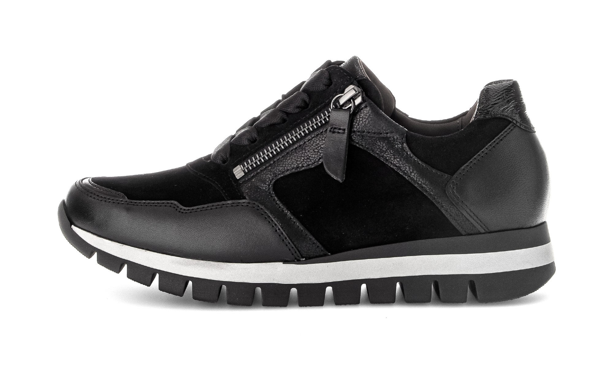 Gabor Keilsneaker »Turin«, Freizeitschuh, Halbschuh, Schnürer mit Komfortweite H (=sehr weit)