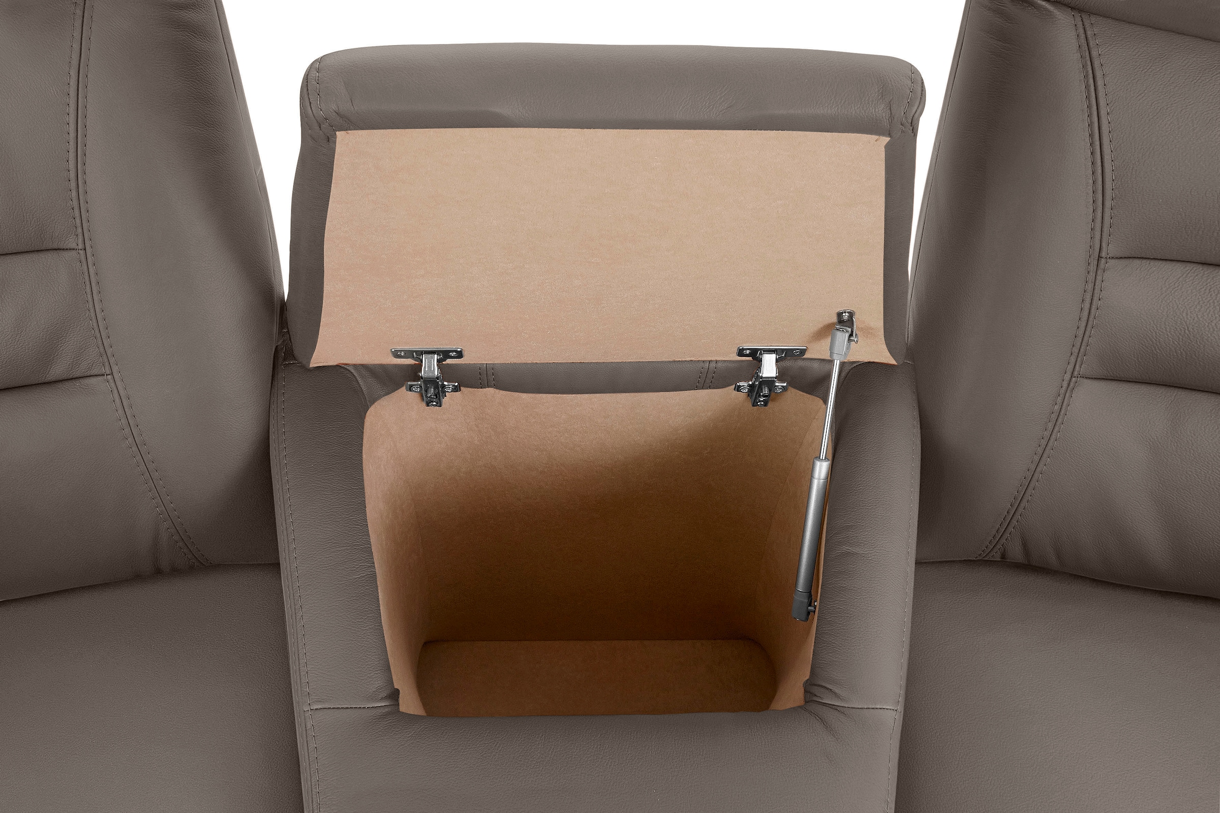 exxpo - sofa fashion 3-Sitzer »Ascoli, Kinosofa mit hohem Sitzkomfort, bequeme Armlehnen«, inkl. Relaxfunktion, Ablage und Staufach, hohe Rückenlehne