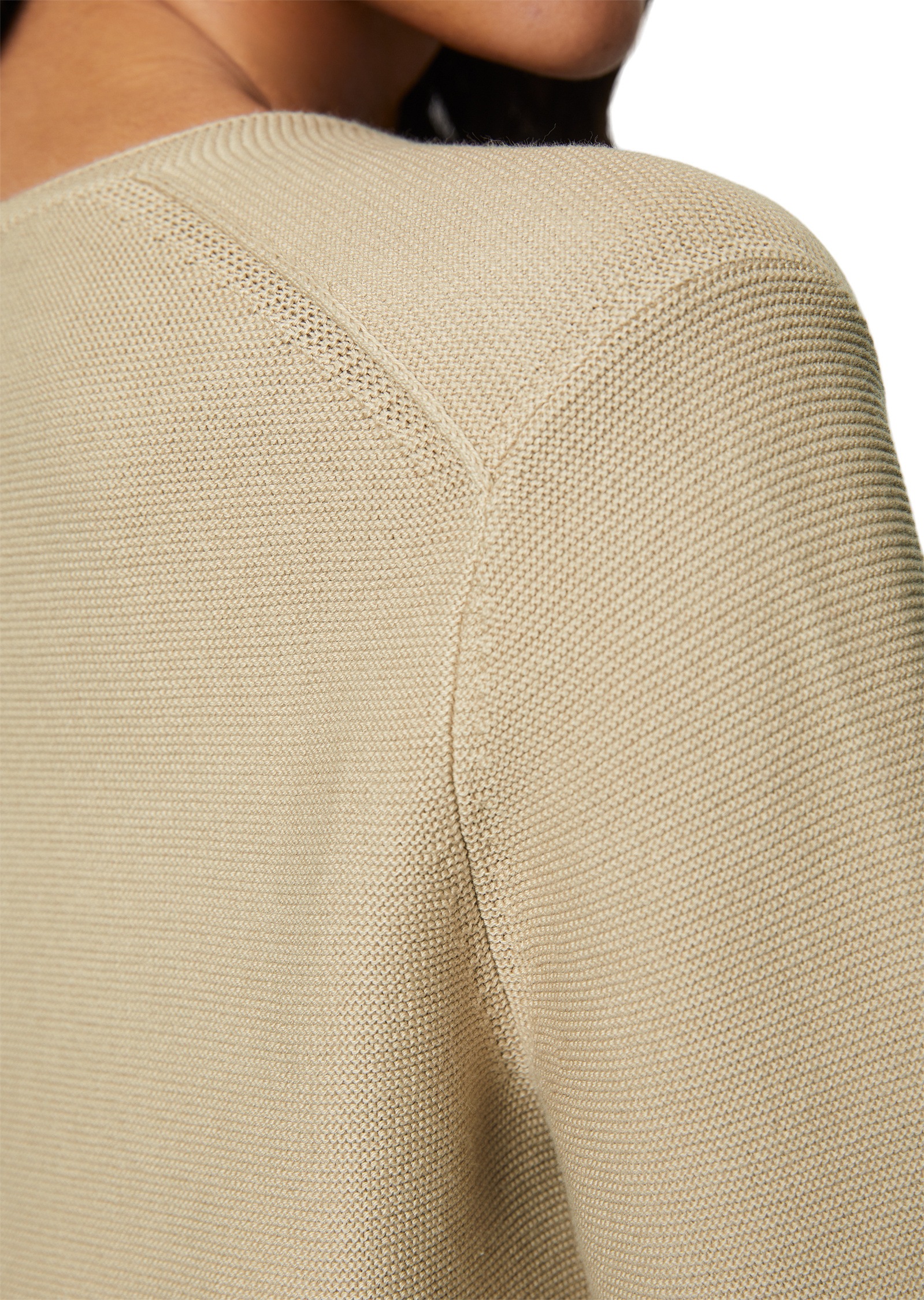 Marc O'Polo V-Ausschnitt-Pullover »aus Organic Cotton«